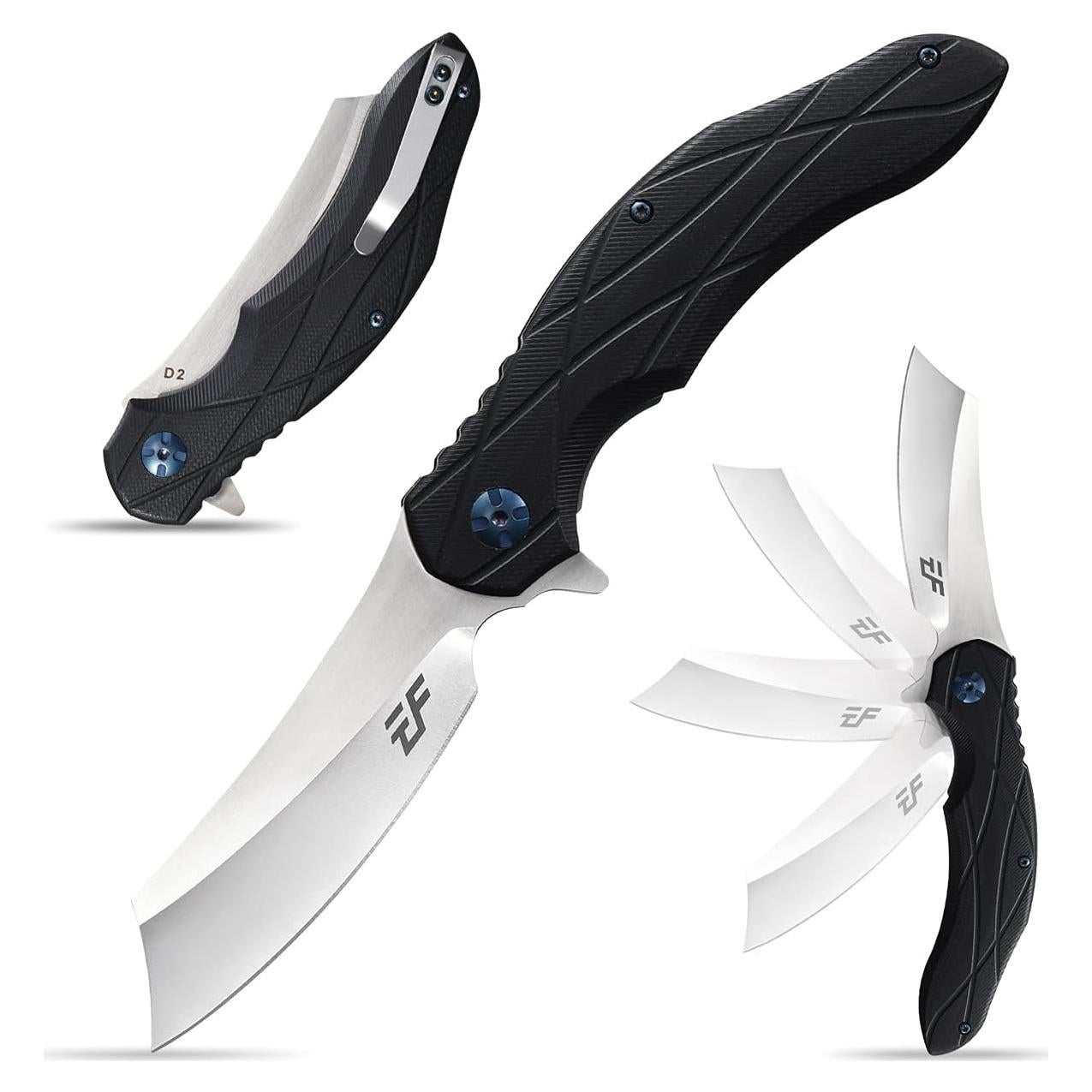 Cuchillo Plegable Eafengrow EF919 Acero D2 Mango G10 Negro