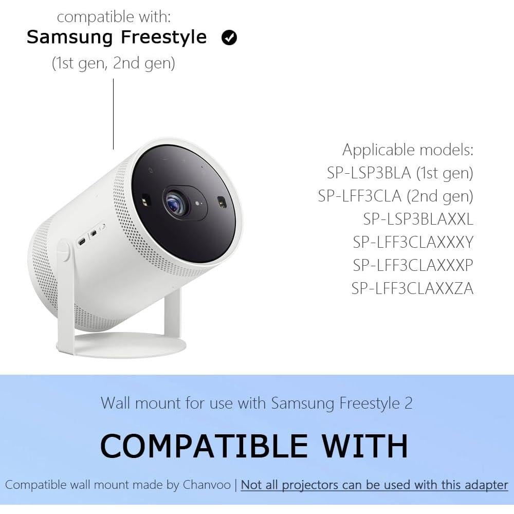 Soporte de Pared Sin Taladro Chanvoo para Proyector Samsung Freestyle