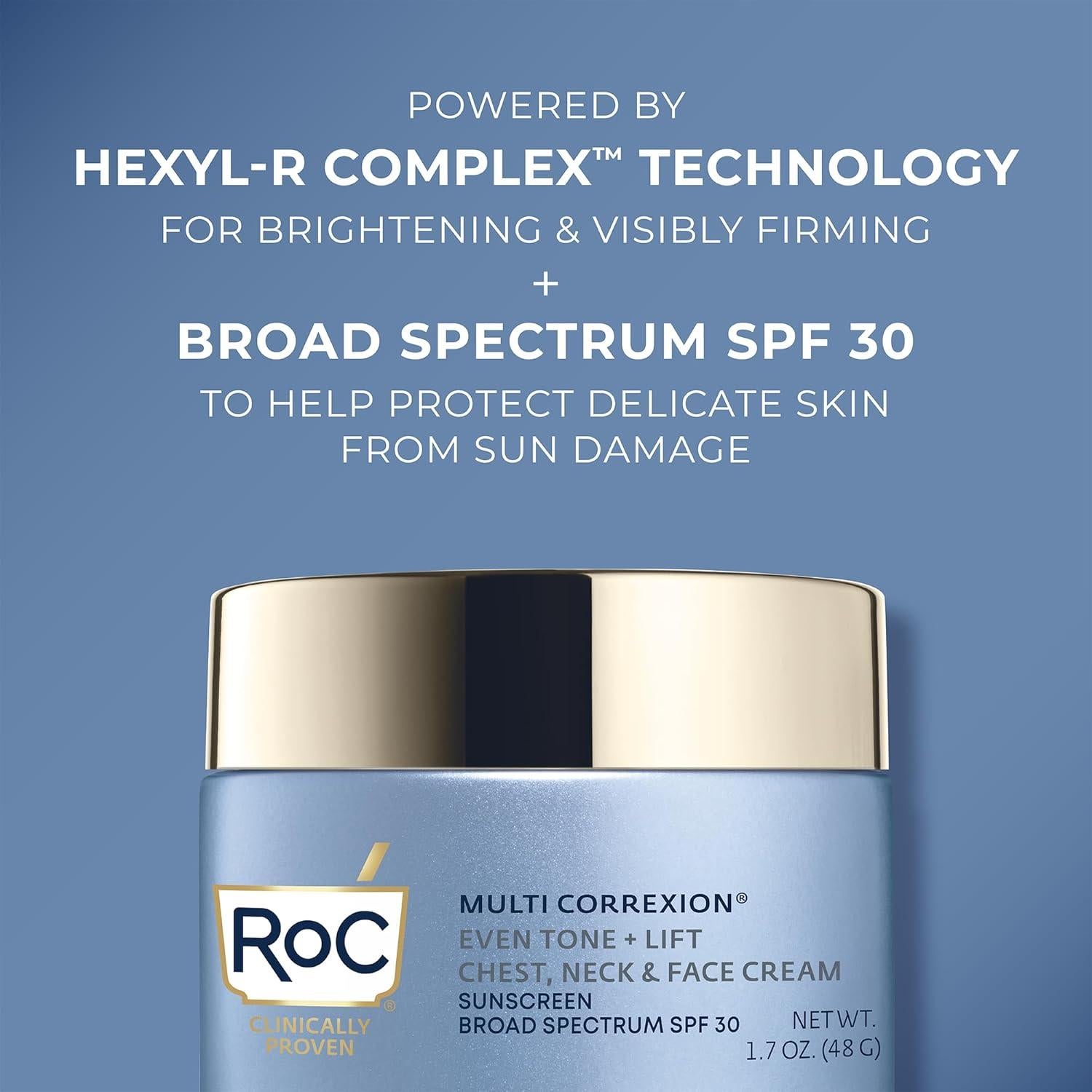 Crema Hidratante RoC 5 en 1 para Cuello y Cara SPF 30