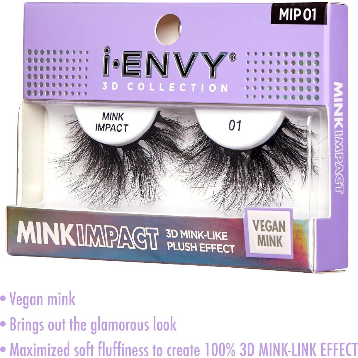 Pestañas Postizas i-Envy 3D Mink Impact Veganas Naturales