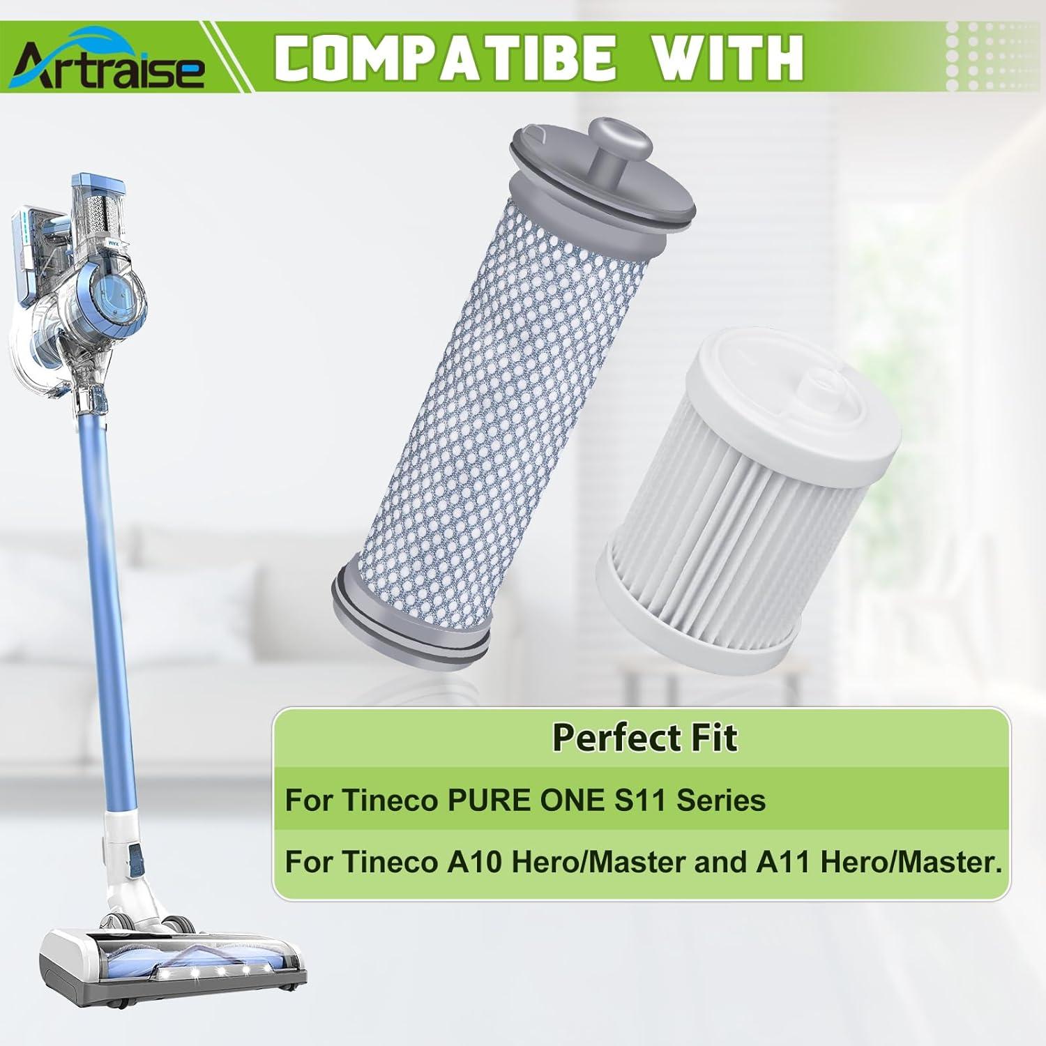 Filtros de Reemplazo Artraise A10 para Aspiradora Tineco - 4 Piezas