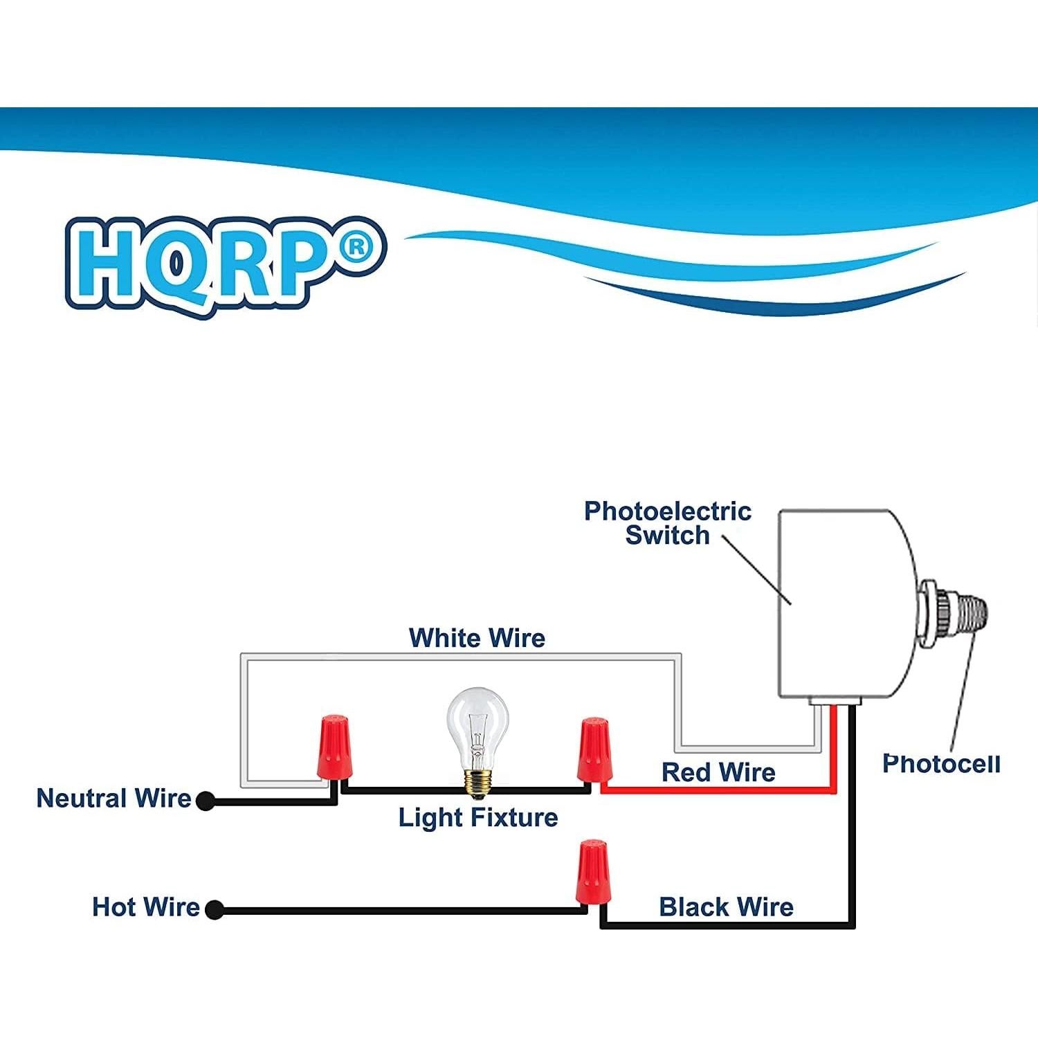 Sensor de Fotocélula HQRP 120V Interruptor Luz LED IP65