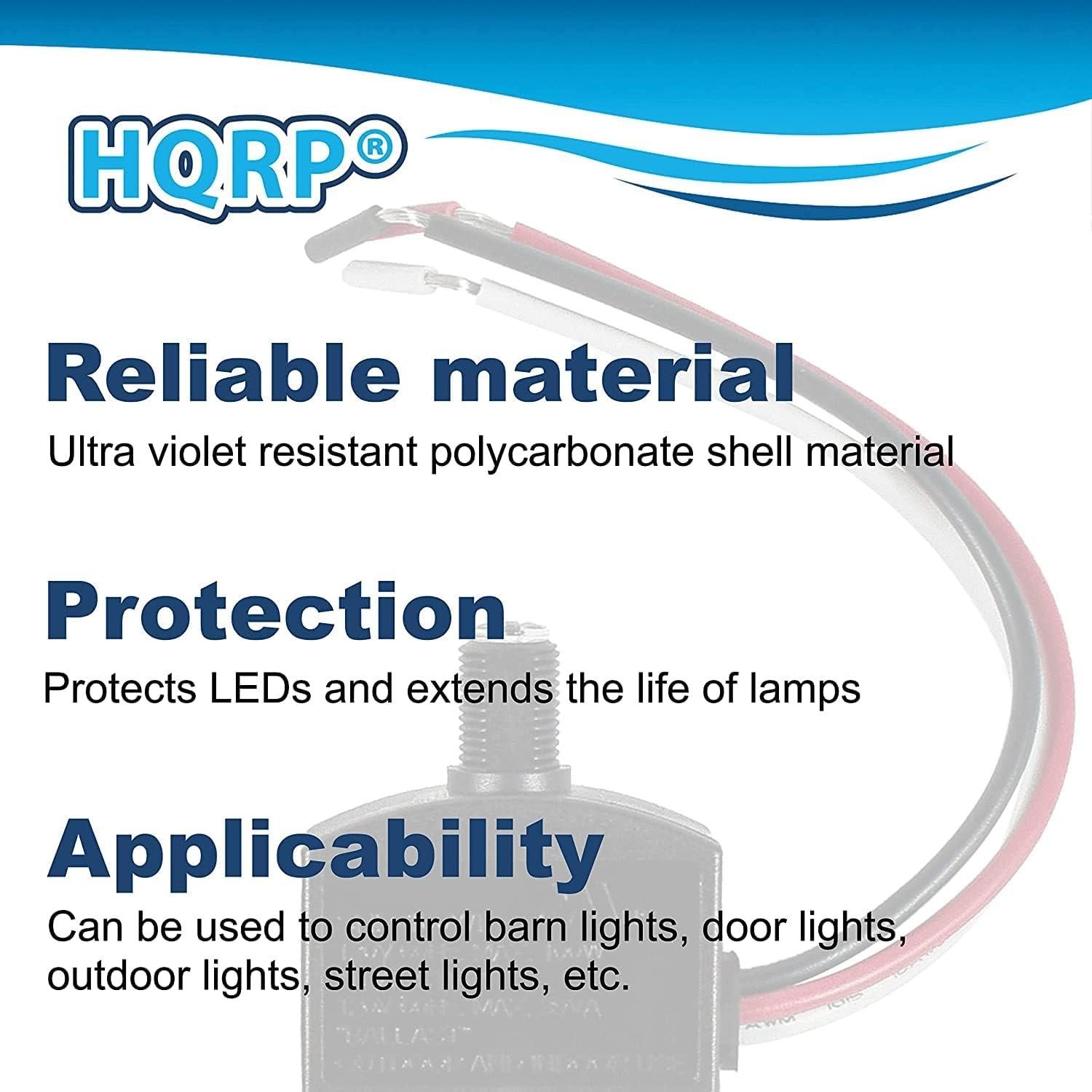 Sensor de Fotocélula HQRP 120V Interruptor Luz LED IP65