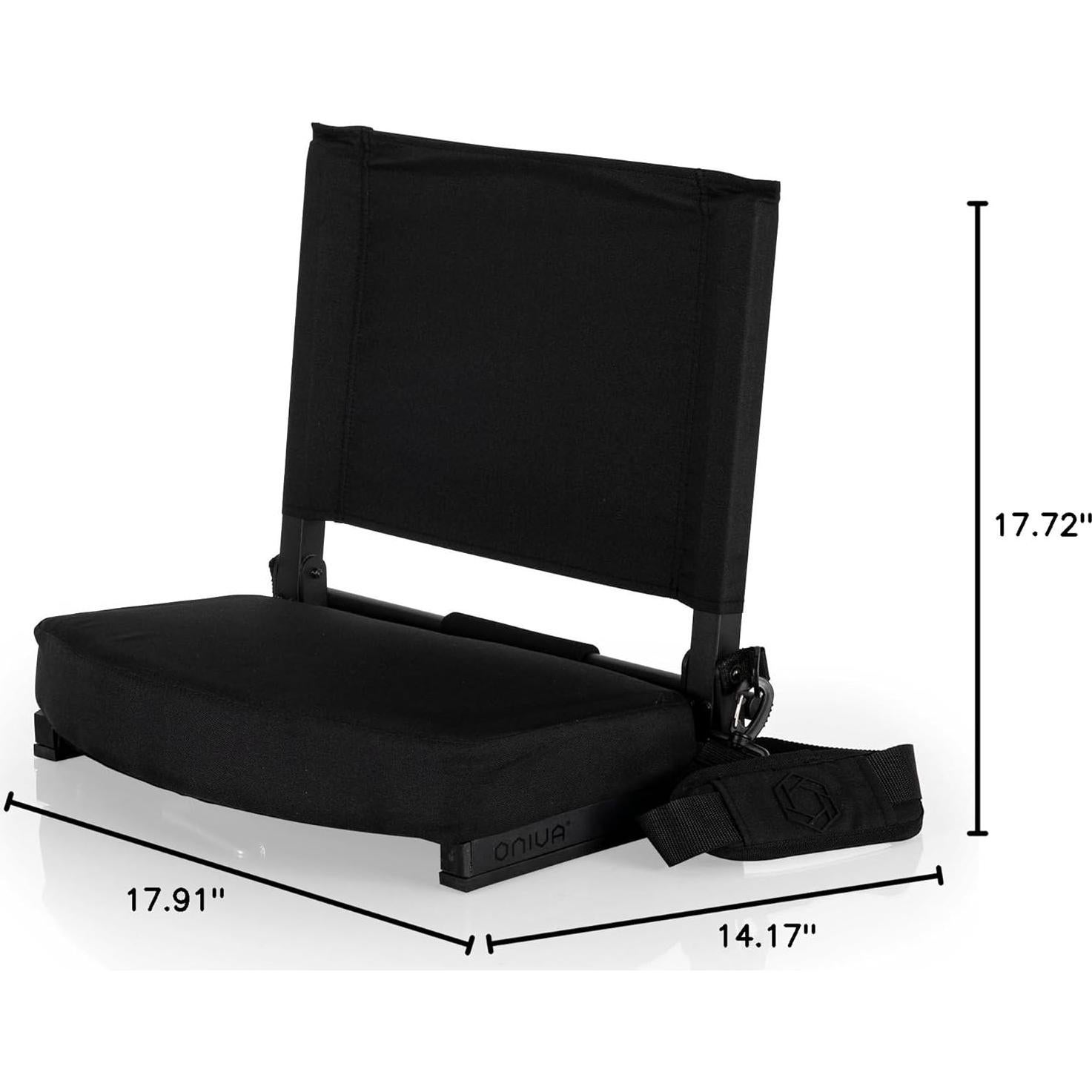 Silla Plegable Portátil PICNIC TIME Gridiron Negro 45.5x36x45 cm