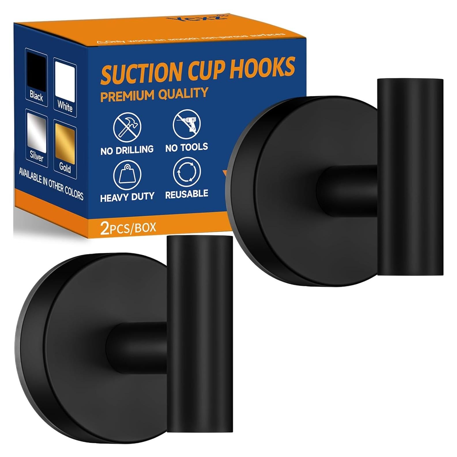 Ganchos de Ventosa Ycxz para Ducha y Baño 12LB 2 Piezas