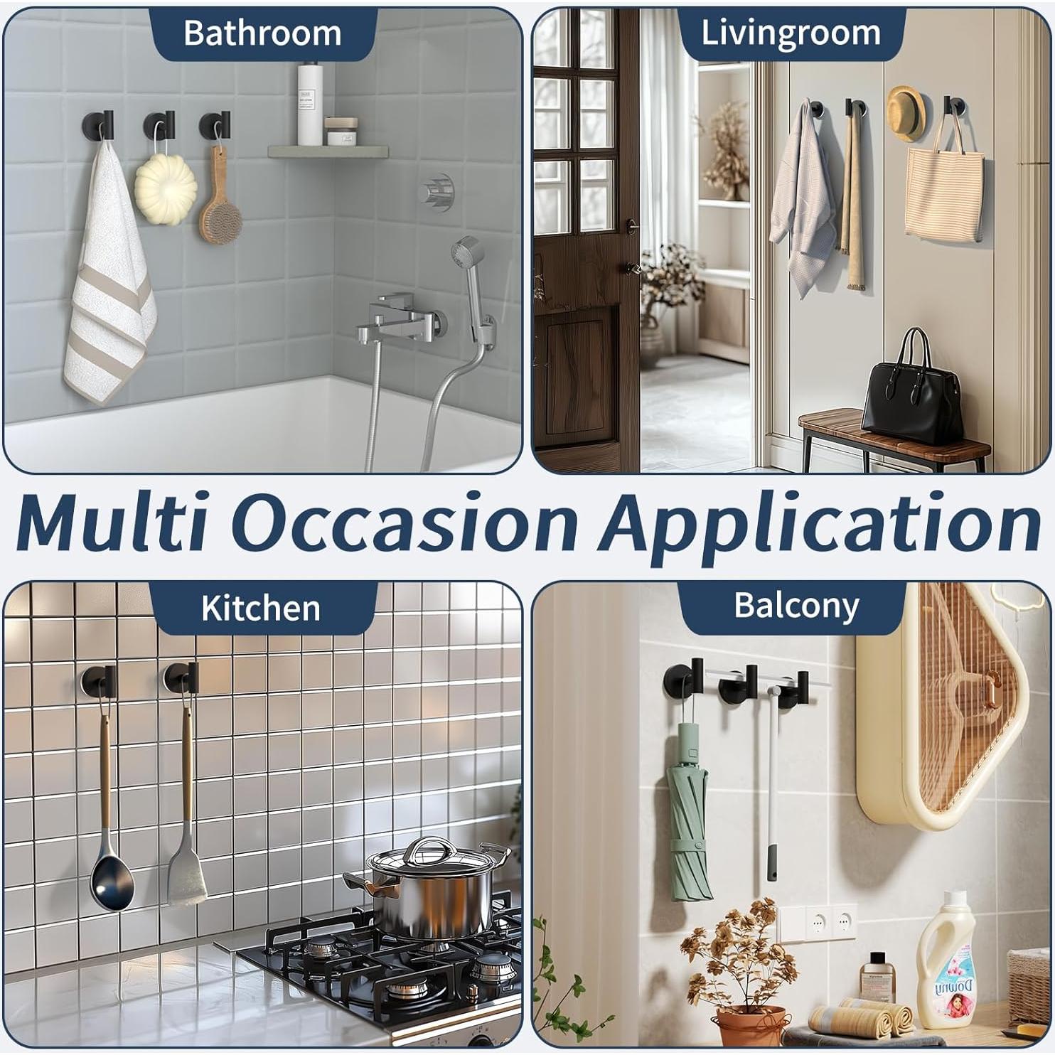 Ganchos de Ventosa Ycxz para Ducha y Baño 12LB 2 Piezas