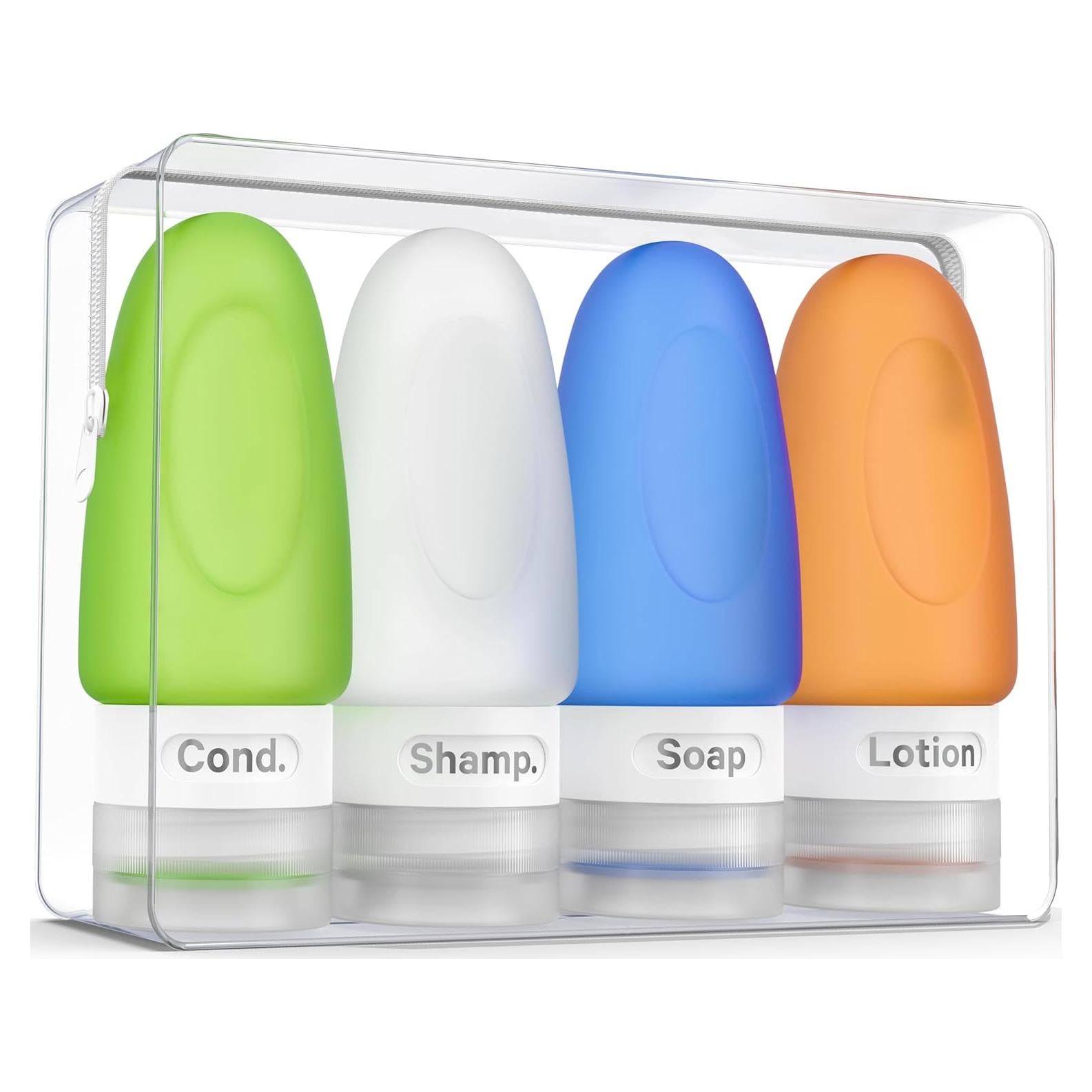 Botellas de Viaje a Prueba de Fugas Dot&Dot - 4 Piezas 37.5 ml