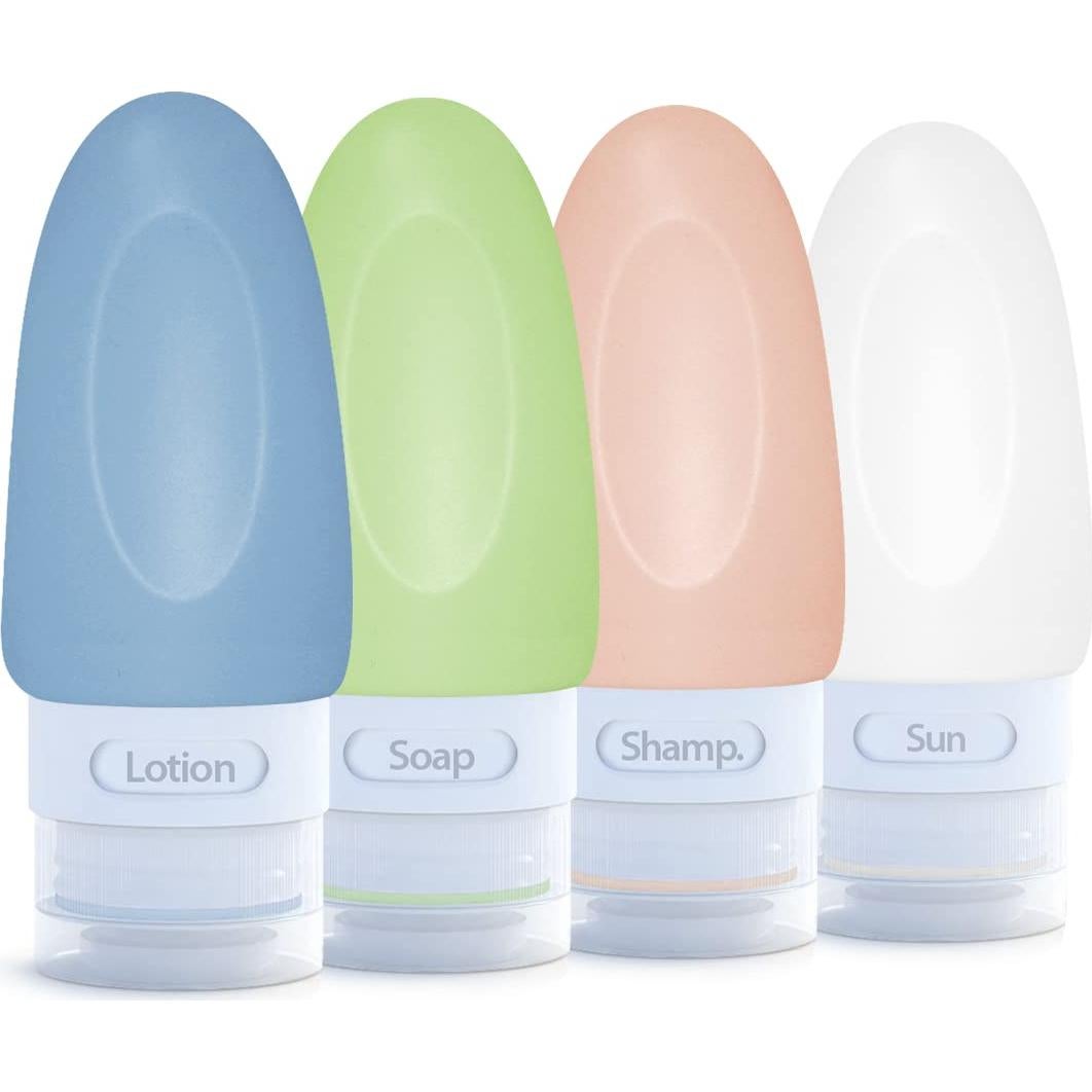 Botellas de Viaje a Prueba de Fugas Dot&Dot - 4 Piezas 37.5 ml