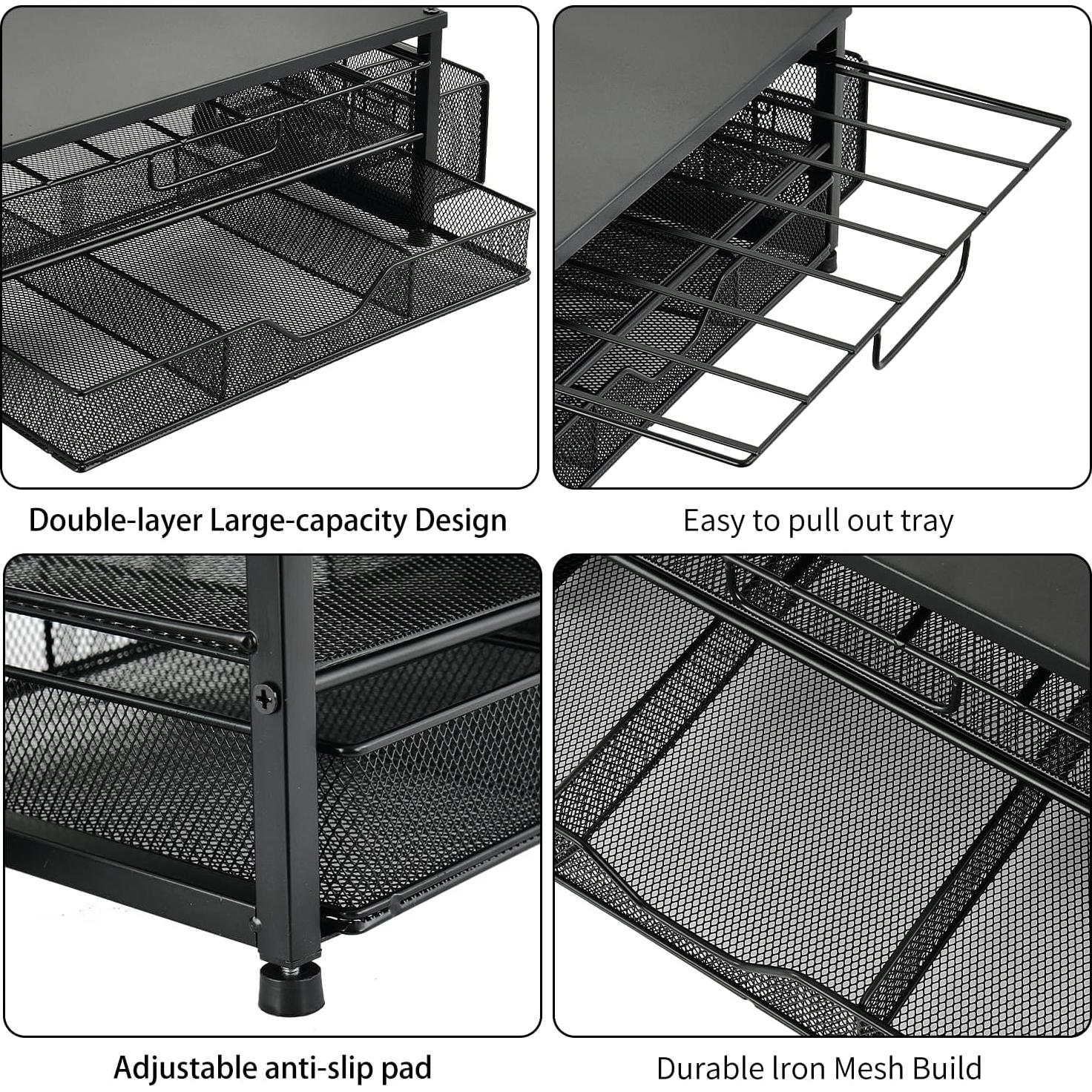 Organizador de K Cup Spacrea - Soporte para 80 cápsulas de café