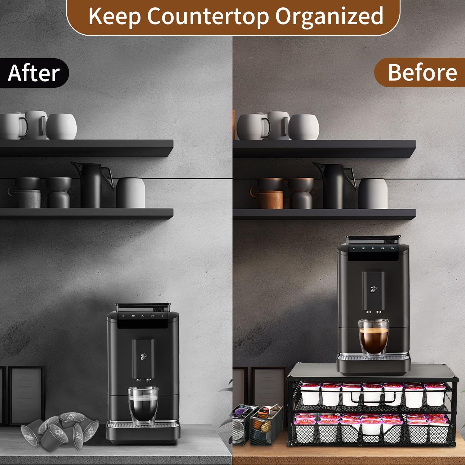 Organizador de K Cup Spacrea - Soporte para 80 cápsulas de café