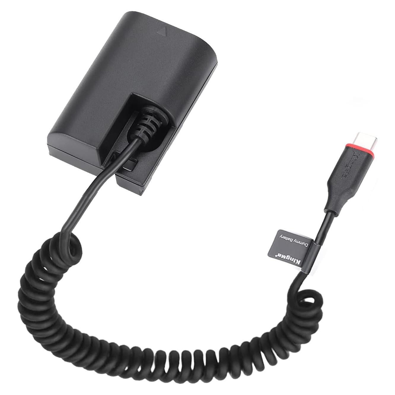 Batería Dummy KingMa LP-E6 con Cable Tipo-C para Canon