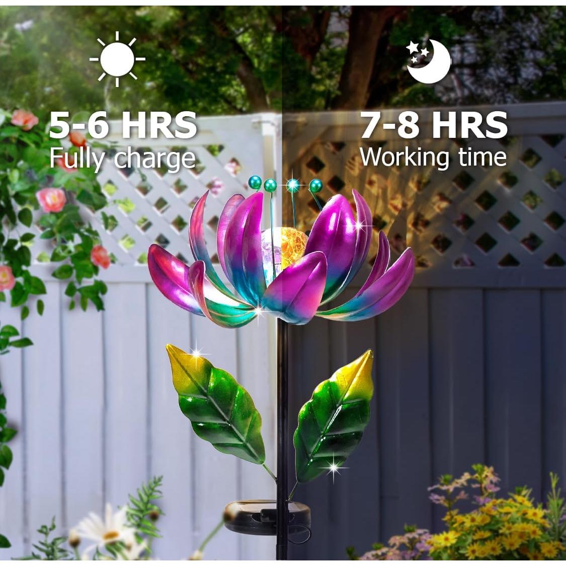 Luces Solares Huaxu Molino de Viento Jardín 90.2 cm LED