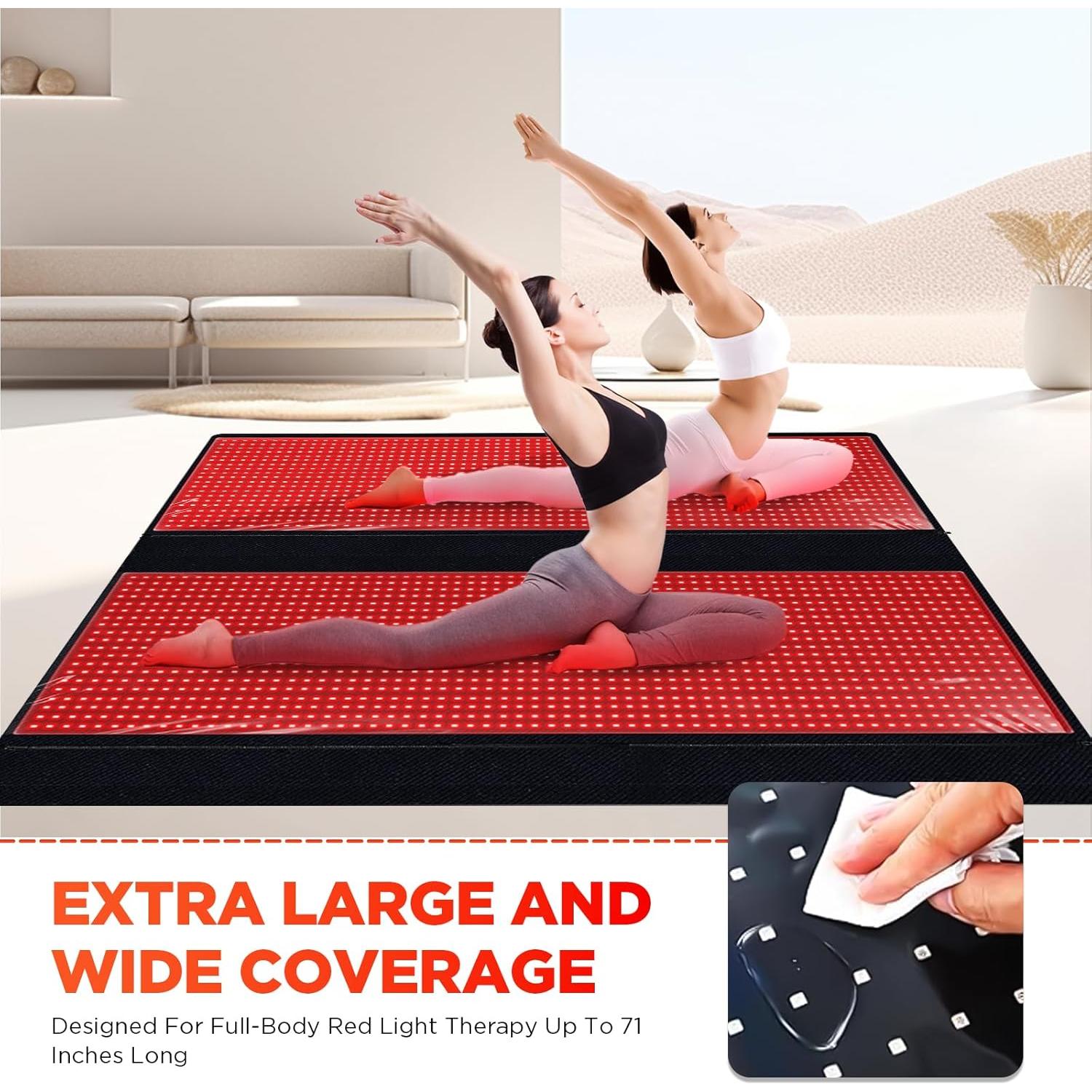 Almohadilla de Luz Roja ADVARAYS 2560 LEDs 180x79cm