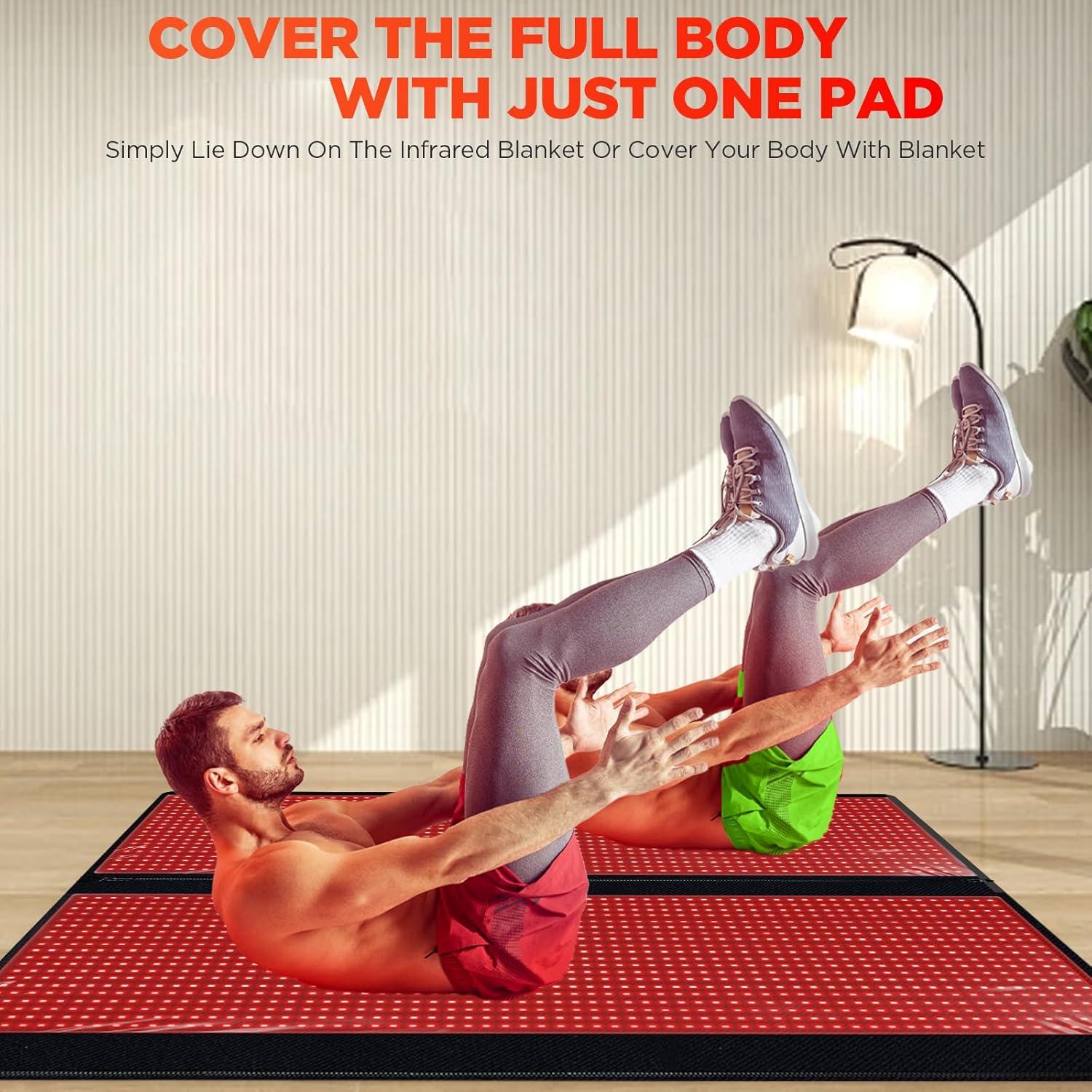 Almohadilla de Luz Roja ADVARAYS 2560 LEDs 180x79cm