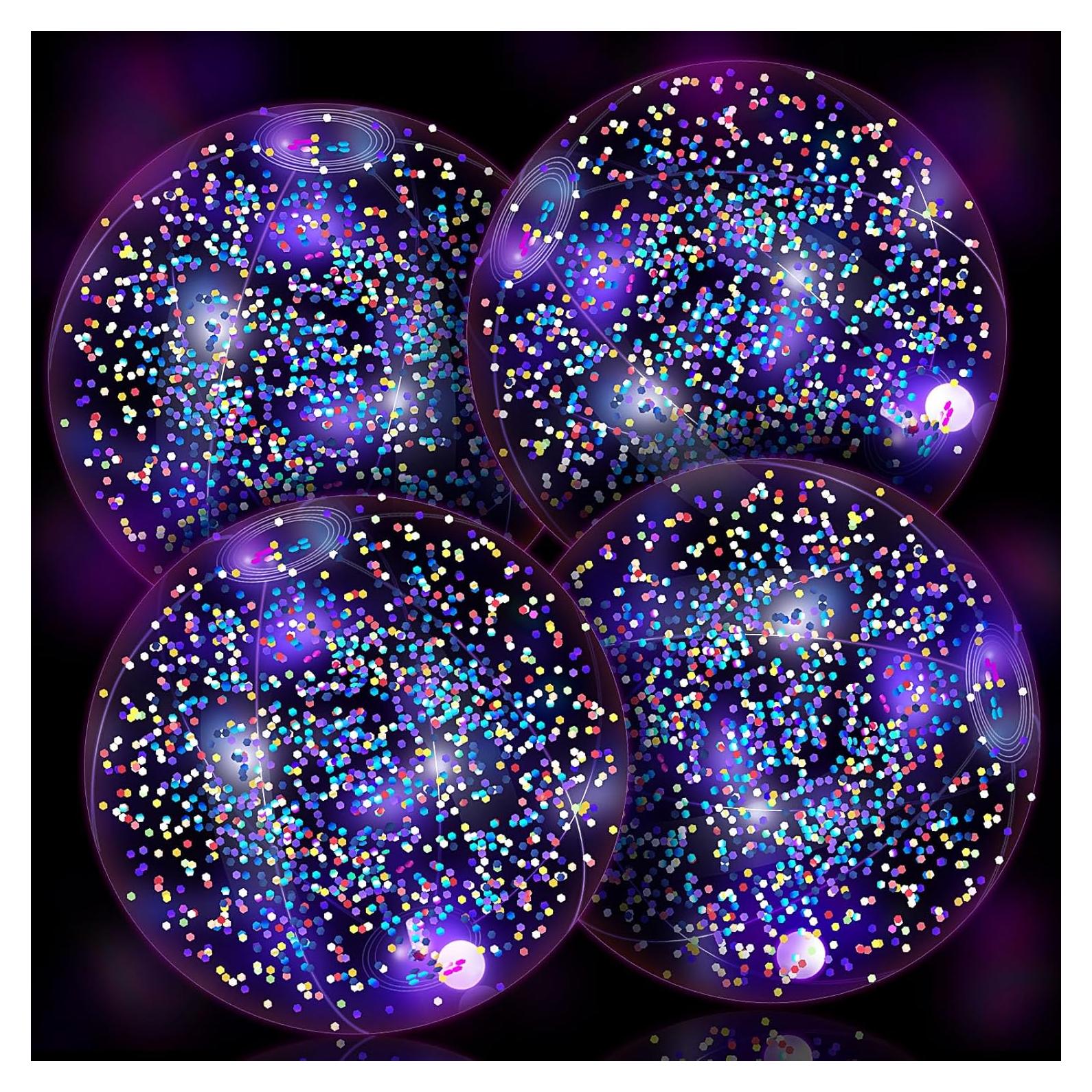 Pelotas de Playa LED HyDren 4 Pack 40.64 cm con Confeti