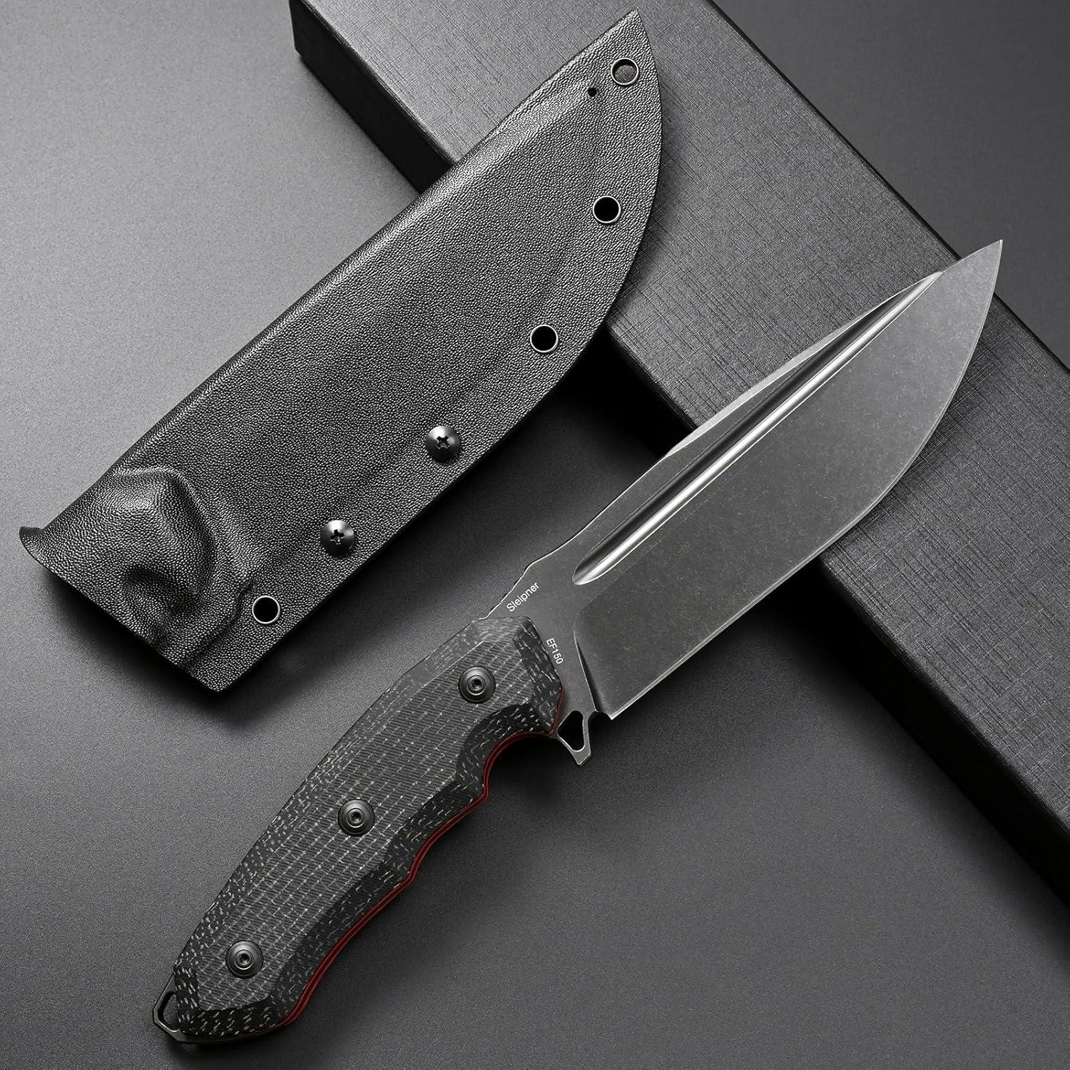 Cuchillo Fijo Eafengrow EF150 Acero Sleipner Mango Micarta