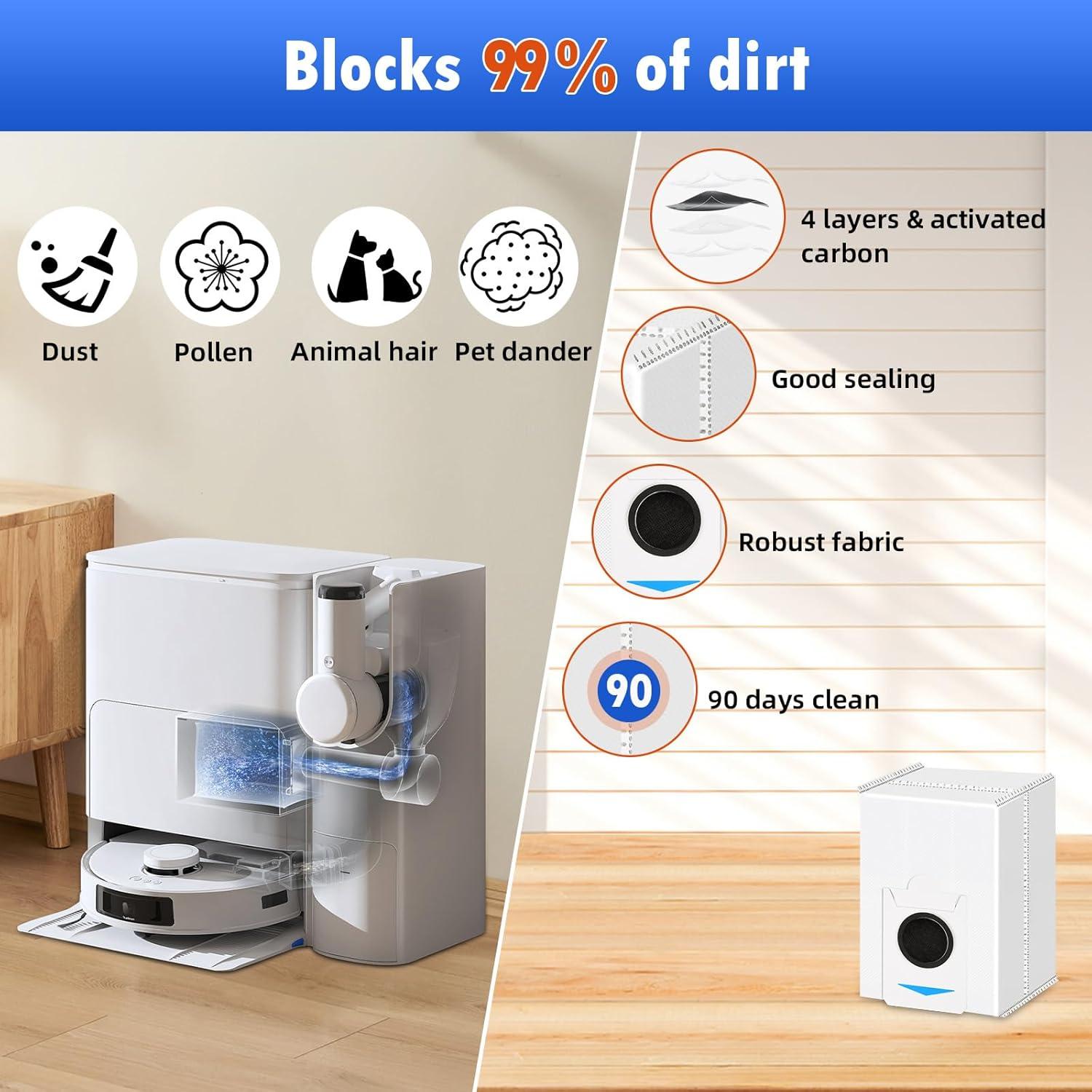 Kit de Accesorios de Vacío 22 Piezas para Ecovacs DEEBOT T30S