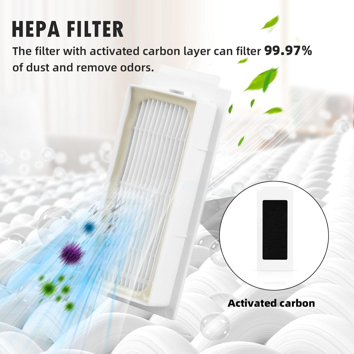 Kit de Accesorios de Vacío 22 Piezas para Ecovacs DEEBOT T30S