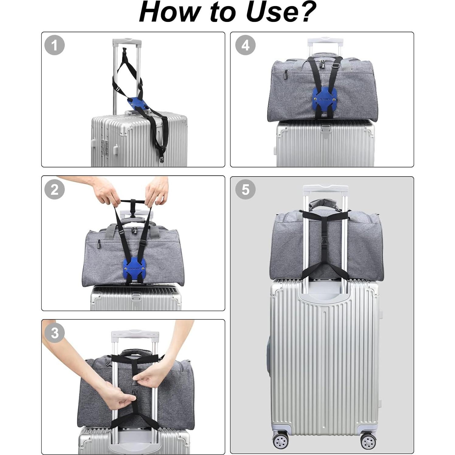 Correa de Equipaje Ajustable Lapinchen LPC-KK Azul