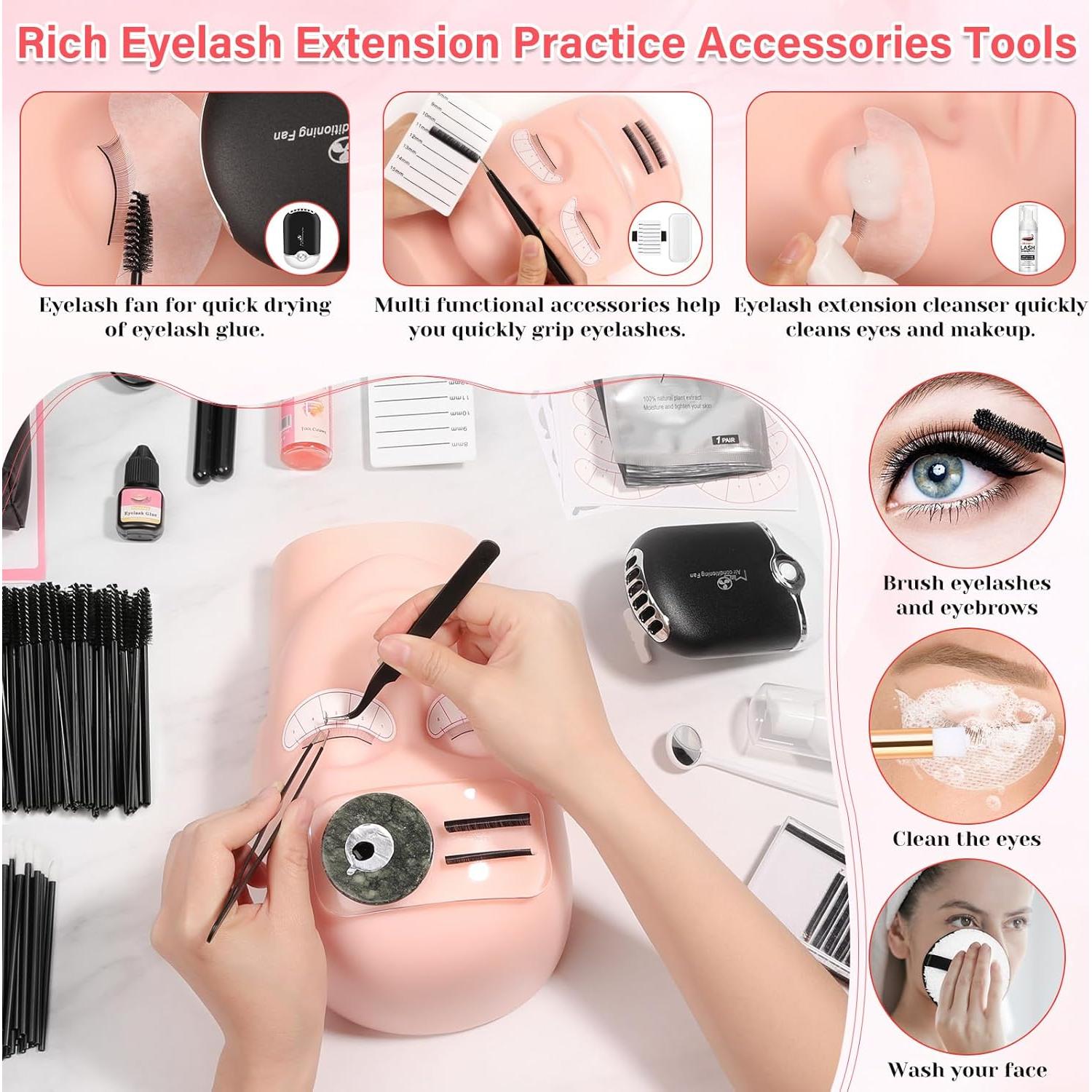 Kit de Extensiones de Pestañas Qinzave para Principiantes