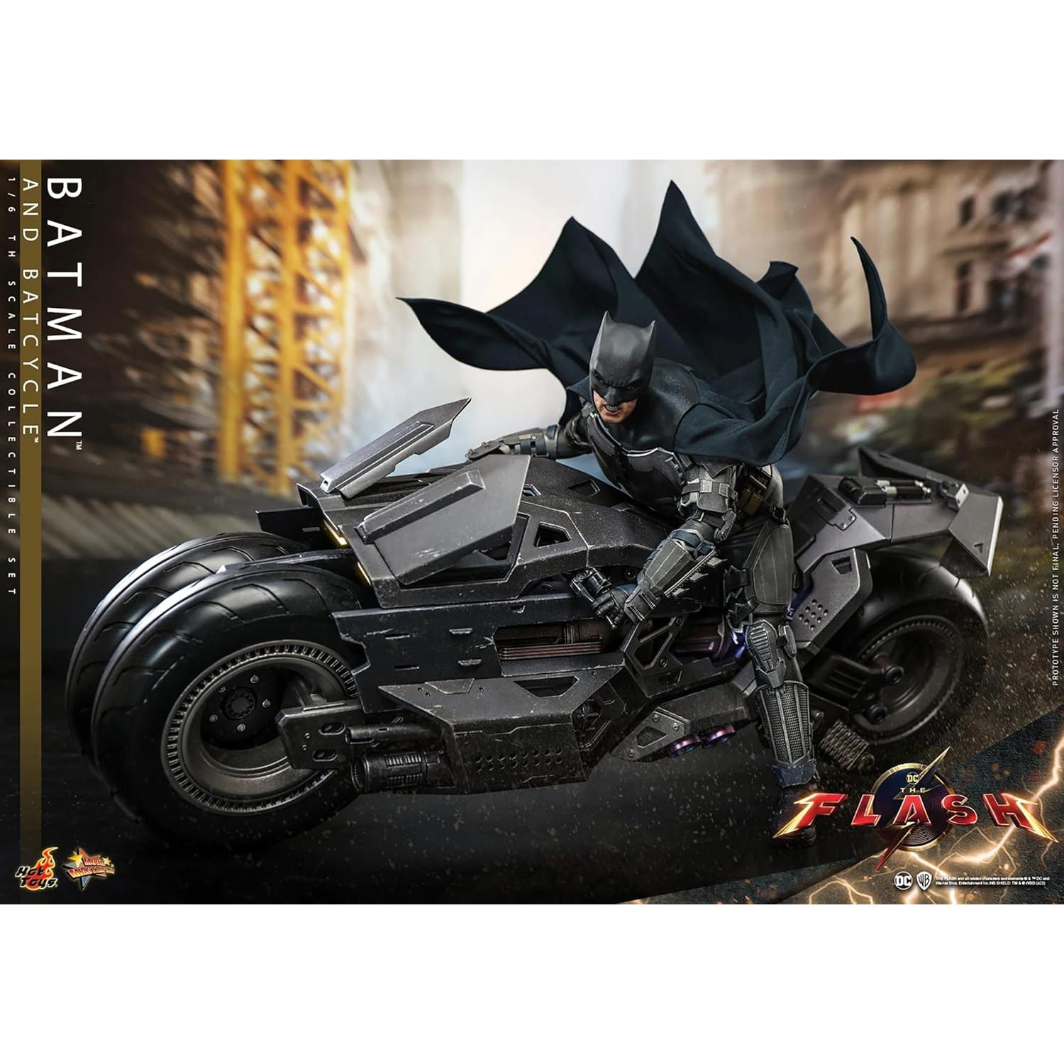 Conjunto de Figuras Batman y Batcycle Hot Toys 1/6 Escala