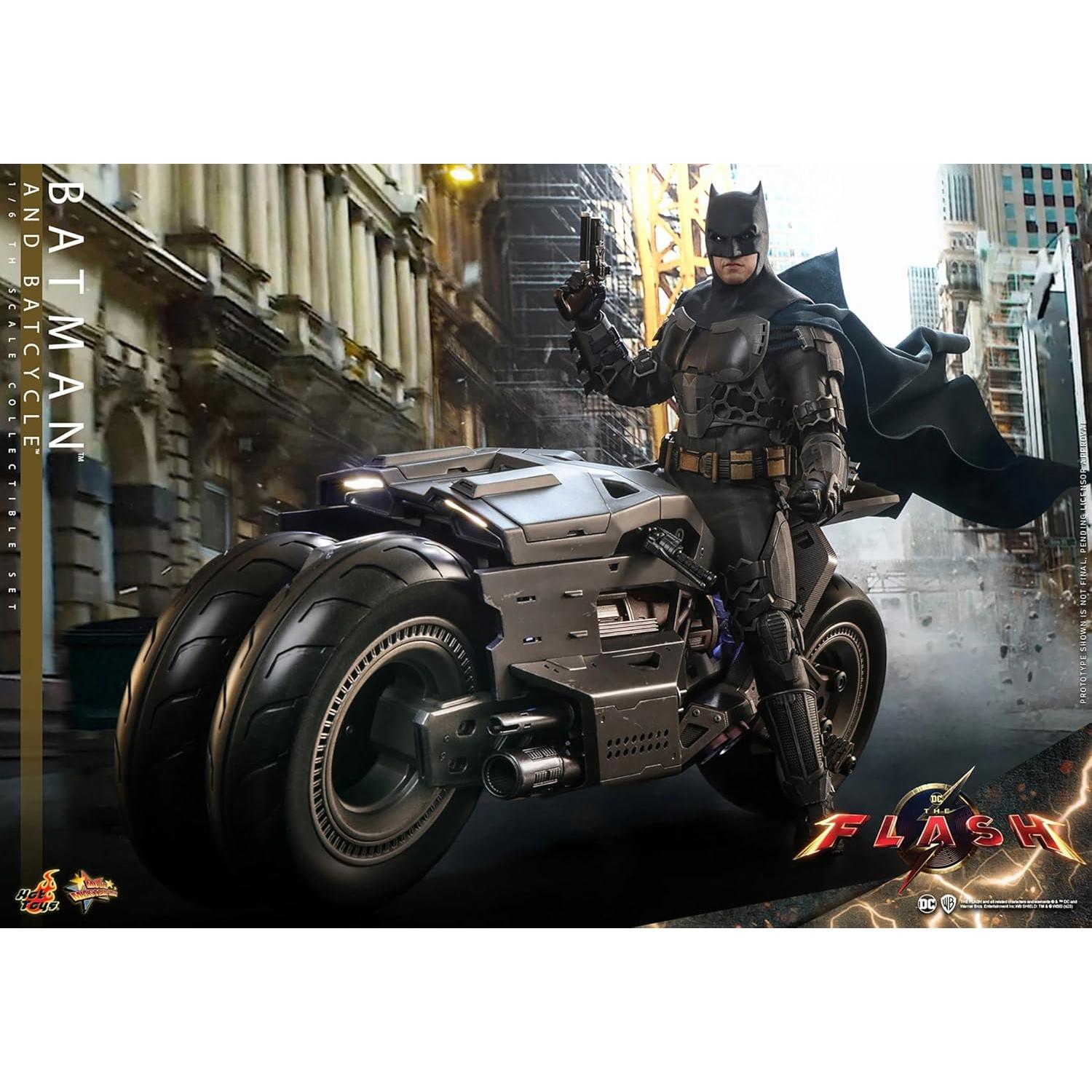 Conjunto de Figuras Batman y Batcycle Hot Toys 1/6 Escala