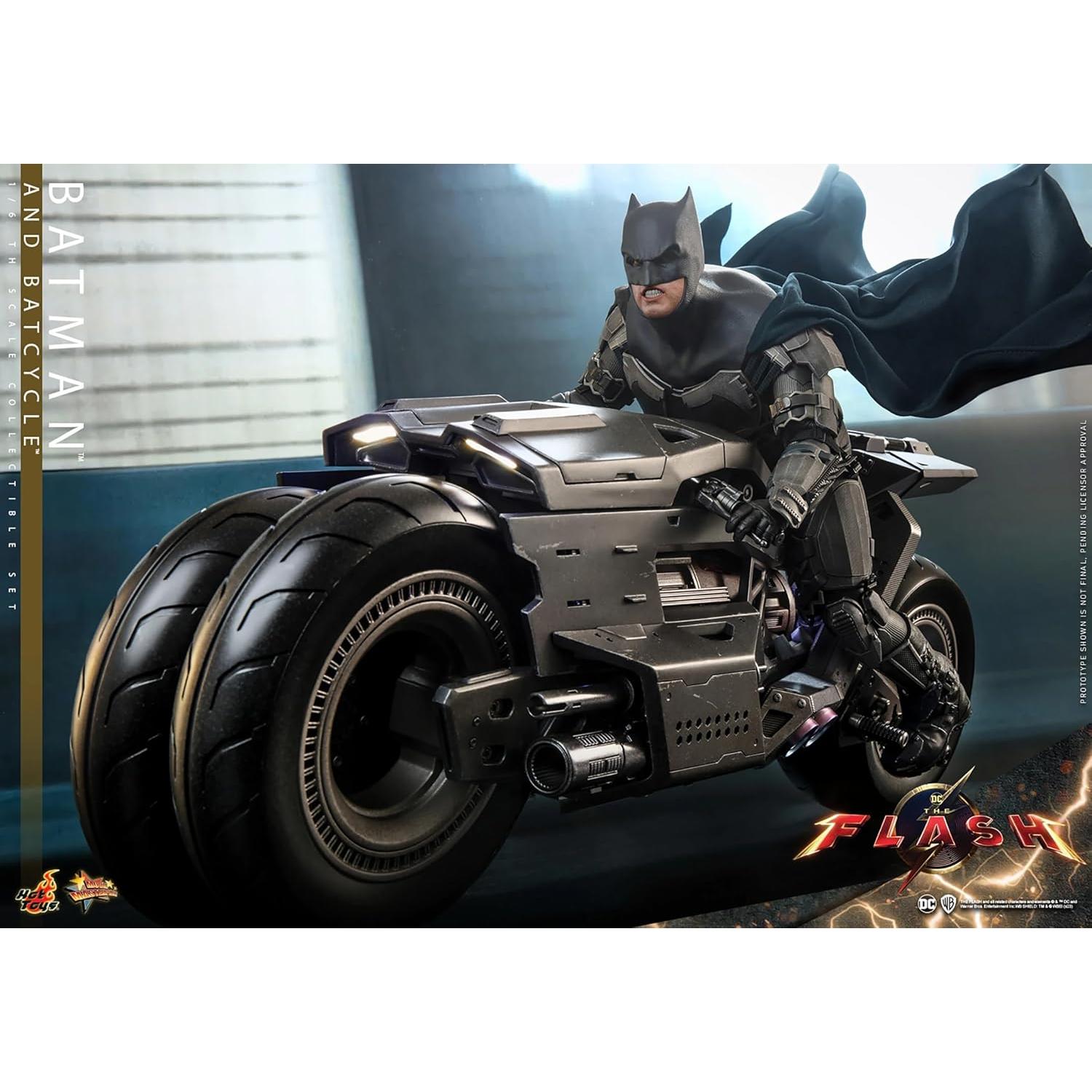 Conjunto de Figuras Batman y Batcycle Hot Toys 1/6 Escala