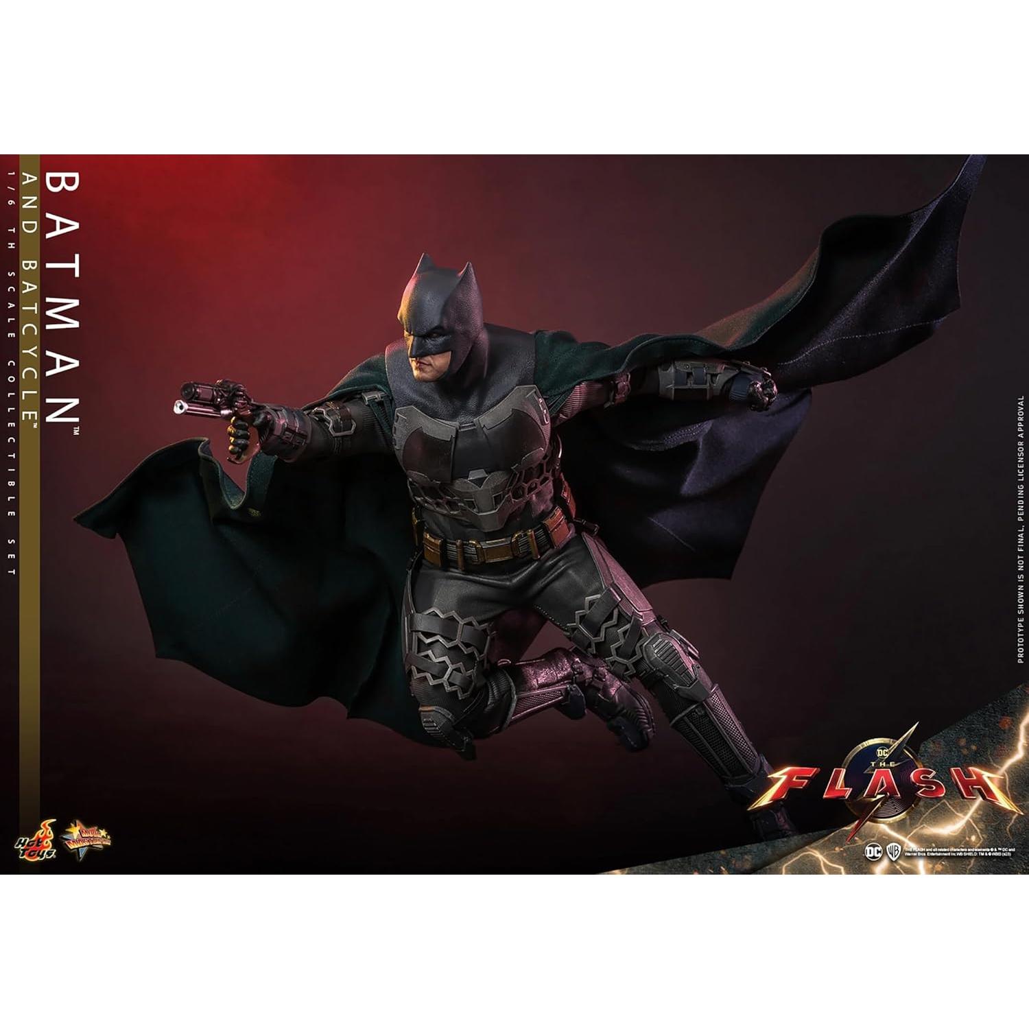 Conjunto de Figuras Batman y Batcycle Hot Toys 1/6 Escala