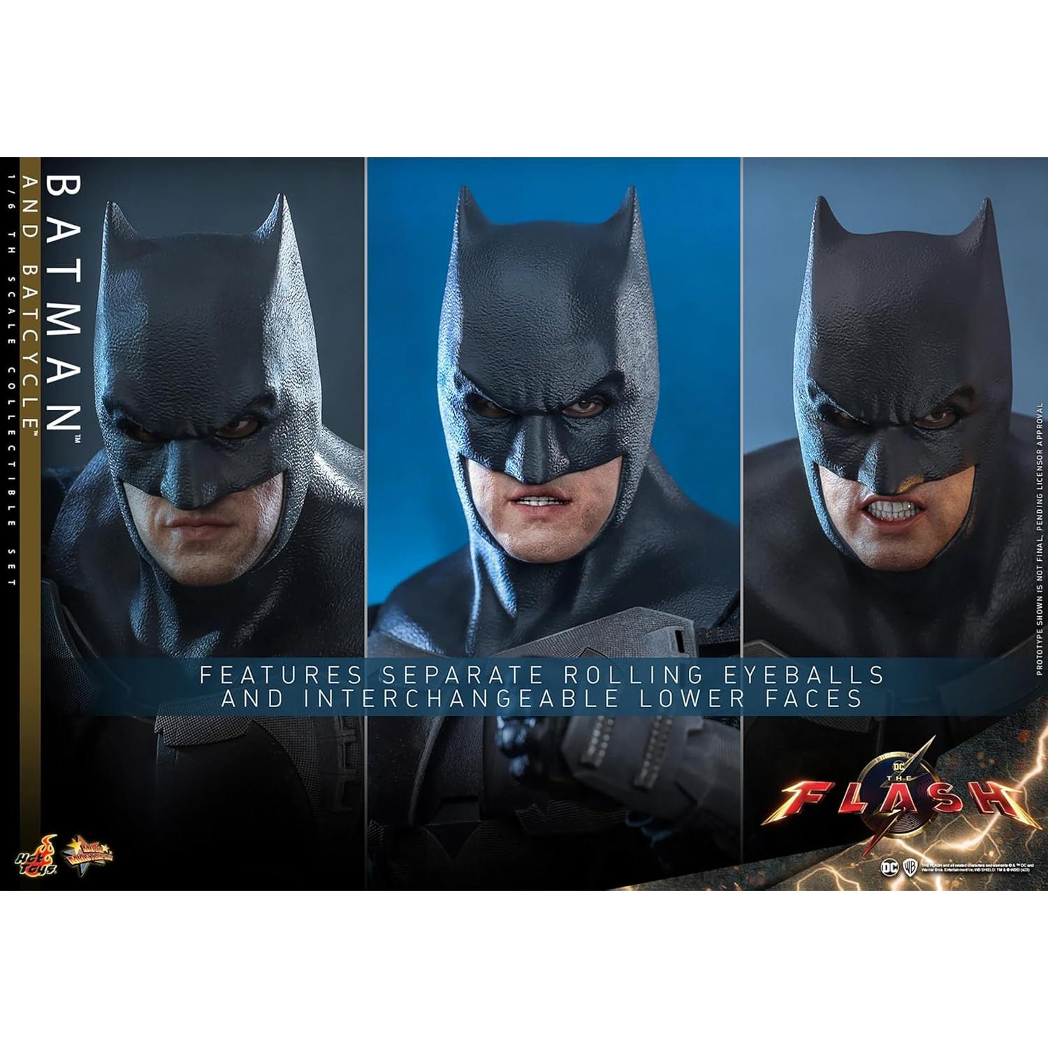Conjunto de Figuras Batman y Batcycle Hot Toys 1/6 Escala