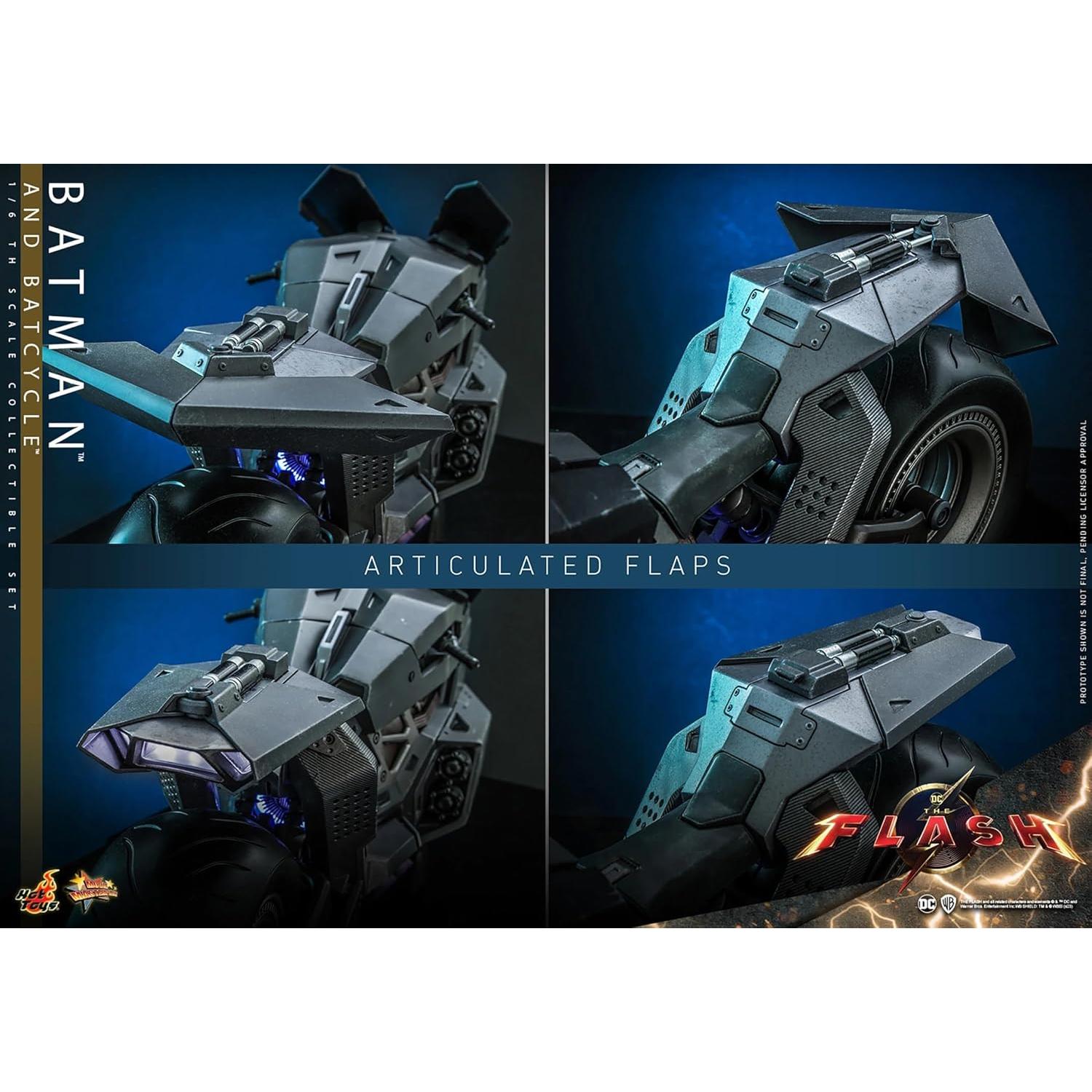 Conjunto de Figuras Batman y Batcycle Hot Toys 1/6 Escala