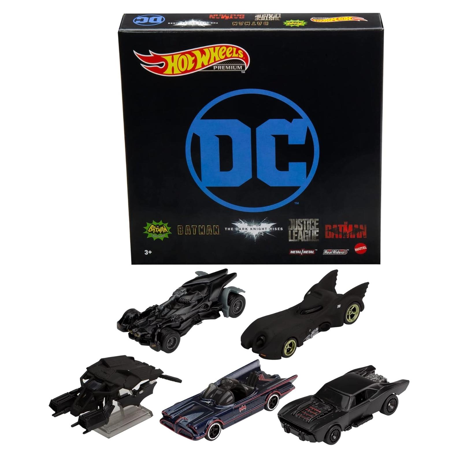 Hot Wheels Paquete Batmóvil 5 Modelos 1:64 Coleccionista