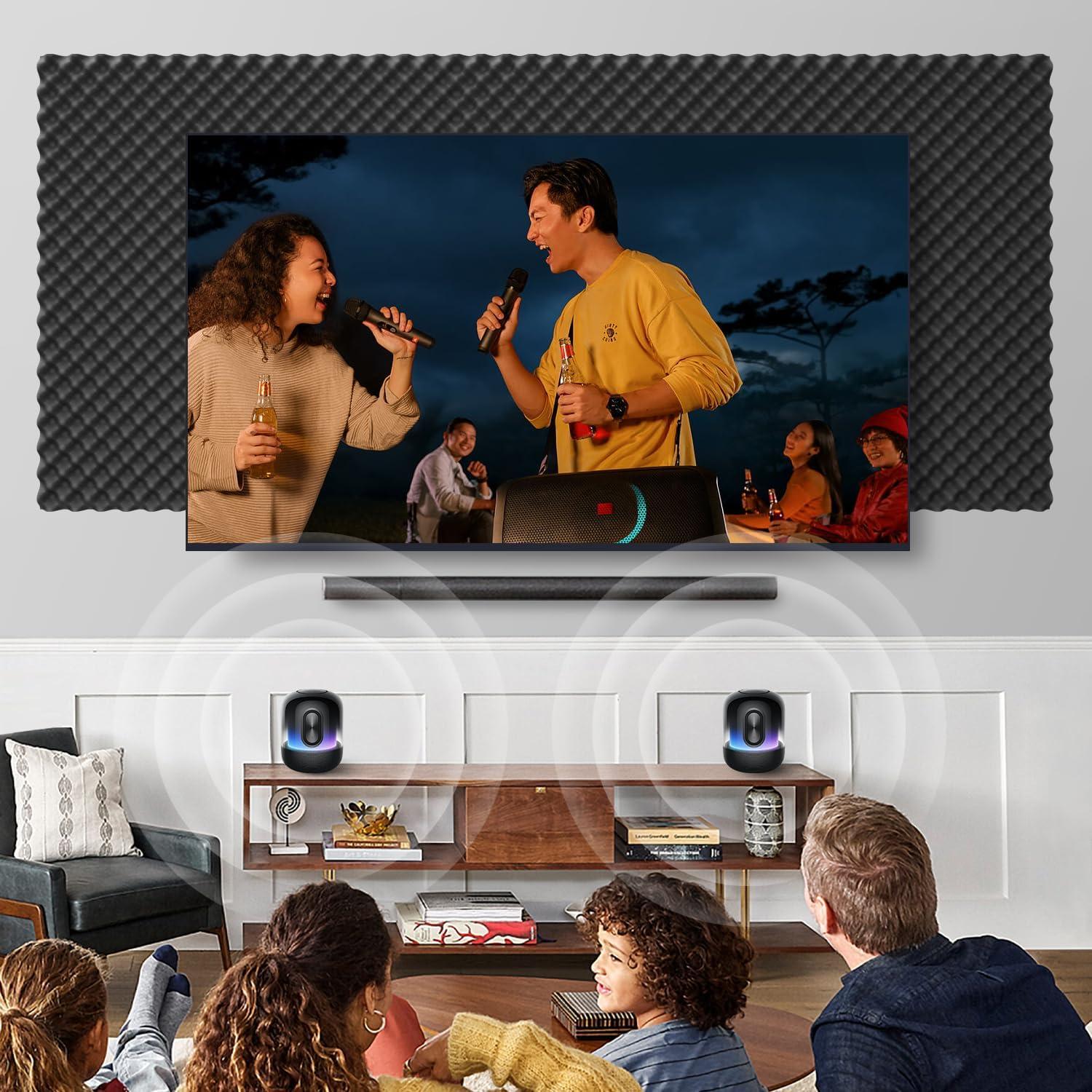 Paquete de 6 Paneles Acústicos Espuma de Huevo WVOVW 1.5"