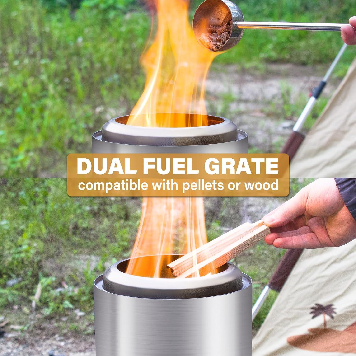 Fogón de Mesa HGD Sin Humo 20 cm Acero Inoxidable Plata