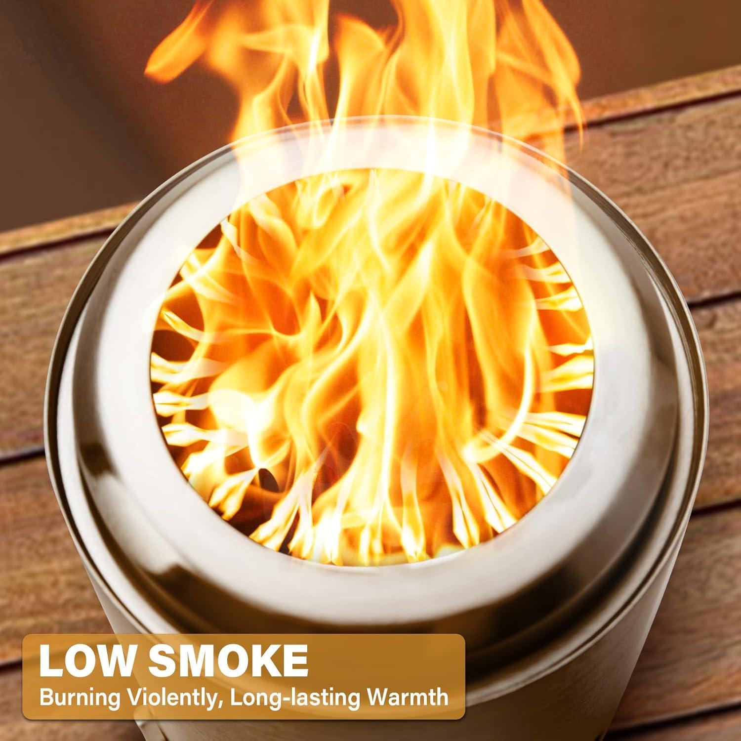 Fogón de Mesa HGD Sin Humo 20 cm Acero Inoxidable Plata