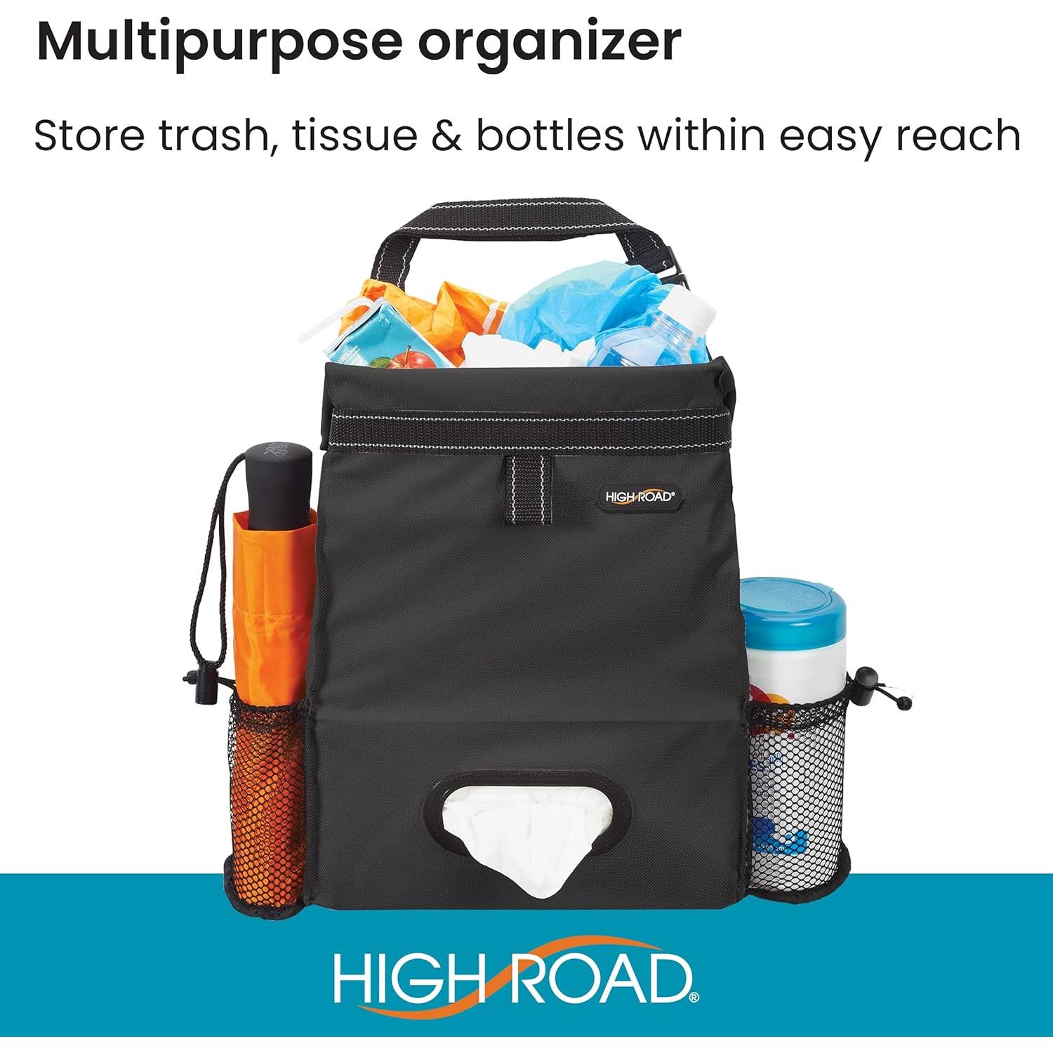 Organizador de Asiento Trasero High Road Negro - Basurero 2 Galones
