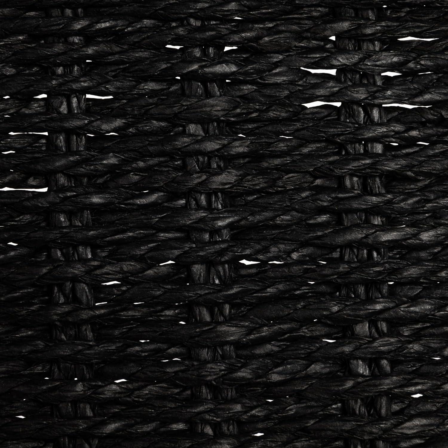 Cesta de Almacenamiento Rectangular Household Essentials Negra 40x15x10cm