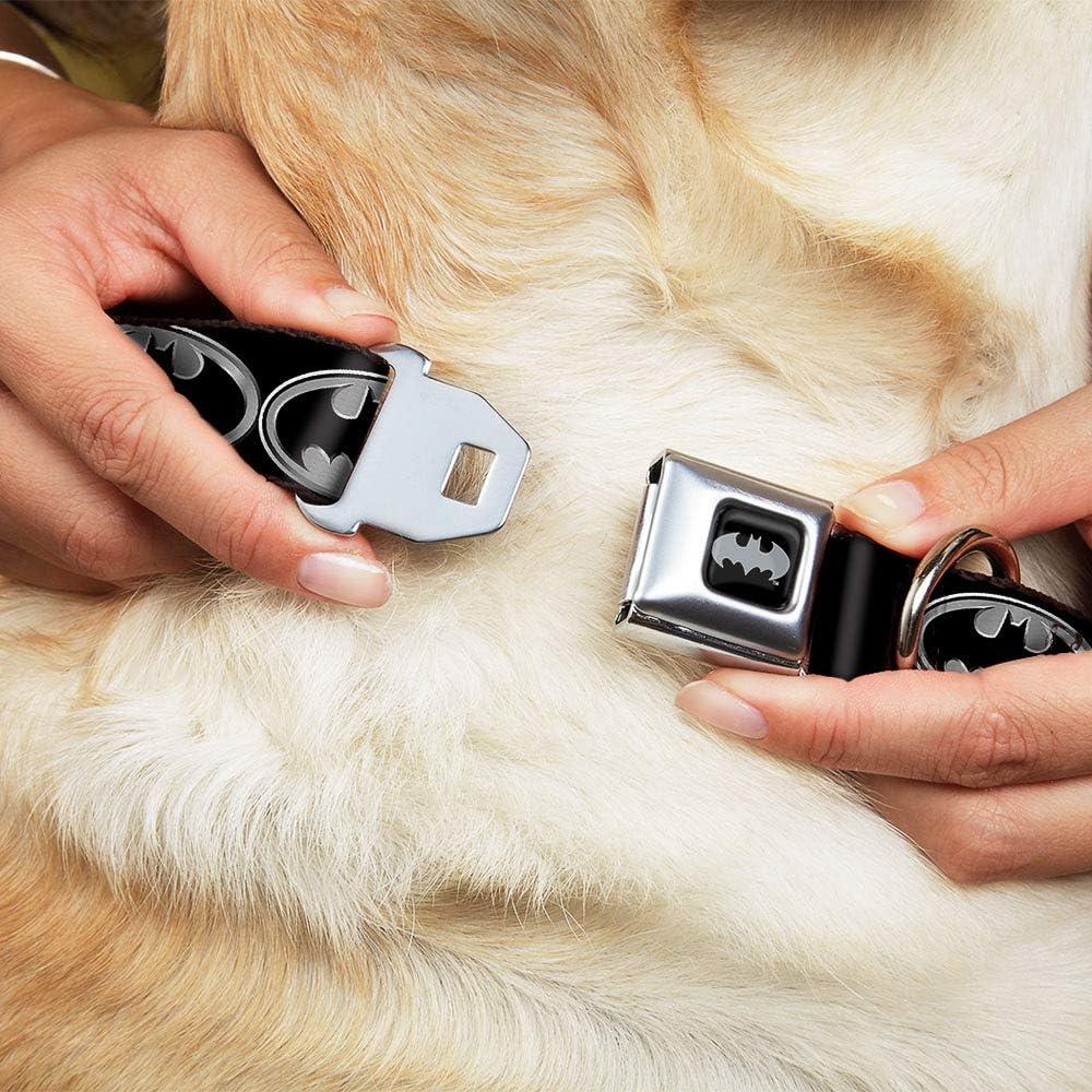 Collar de Perro Buckle-Down Batman Negro Plateado 66 cm