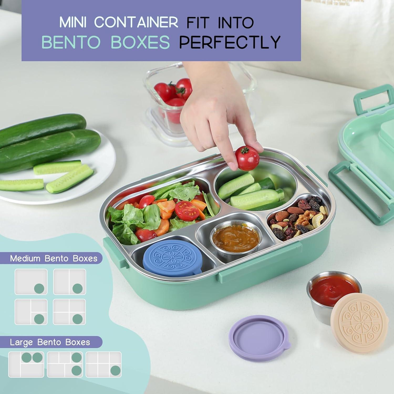 Contenedor de Aderezo VITEVER 6 Piezas 47.3 ml Acero Inoxidable