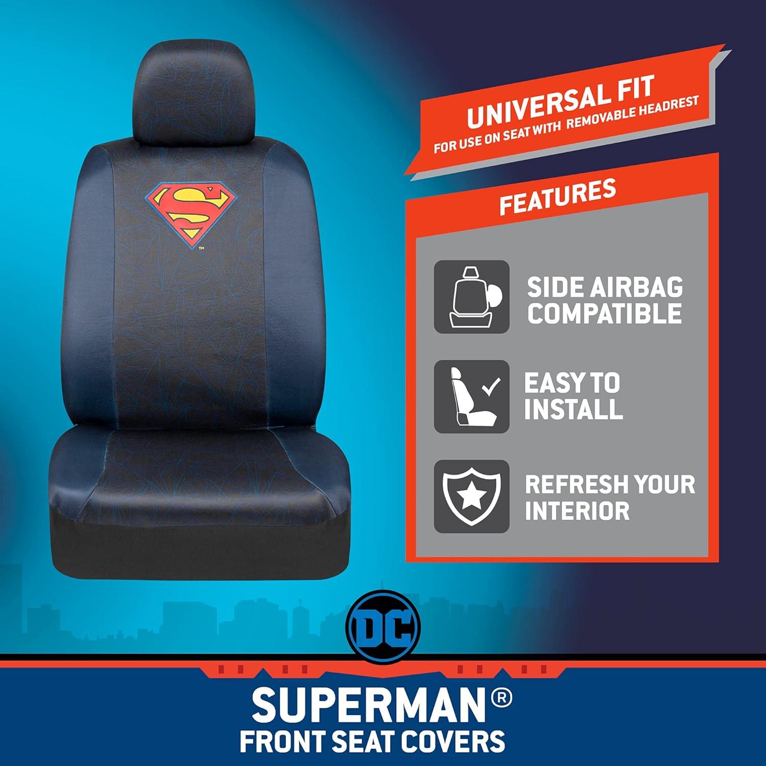 Fundas de Asiento BDK Superman Ajuste Universal Impermeables