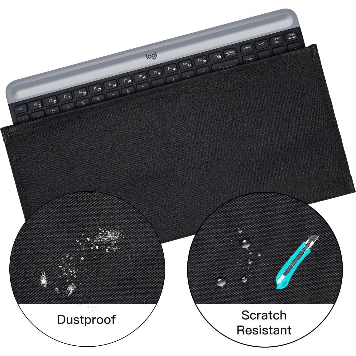 Funda Antipolvo para Teclado 60%-80% CASEDAO Negra 42x20cm