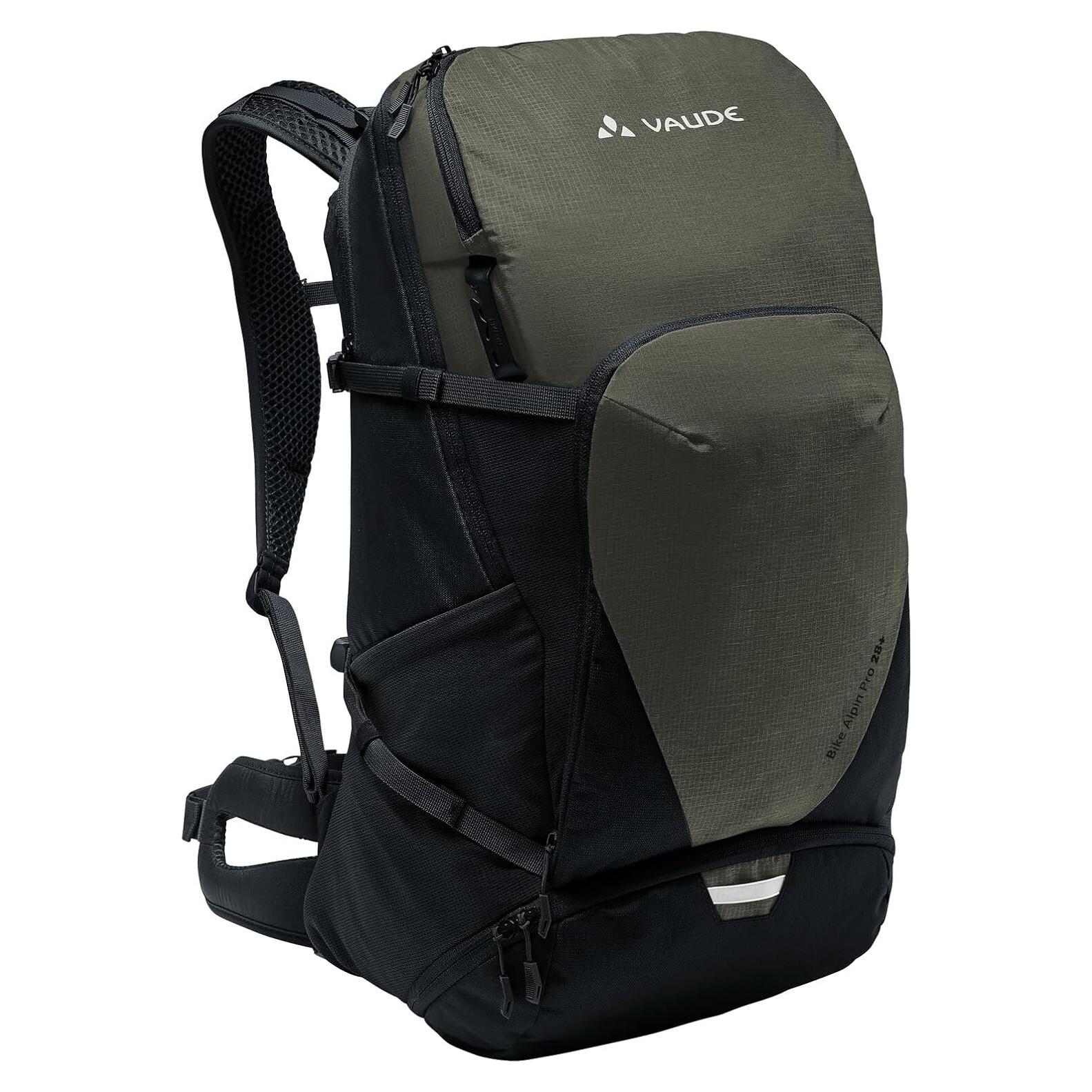Mochila Vaude 28L Unisex Caqui con Sistema de Hidratación