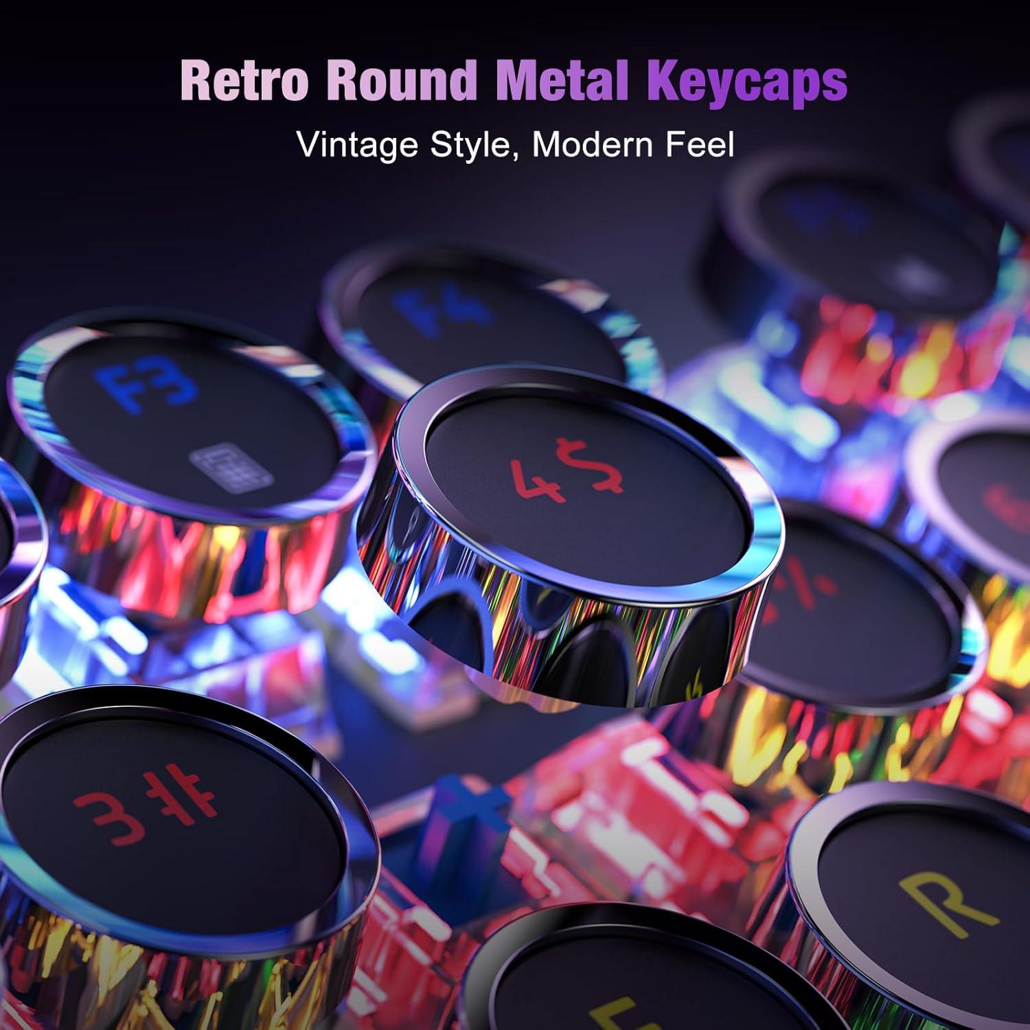 Teclado Mecánico RisoPhy PC420A Retroiluminado RGB 104 Teclas