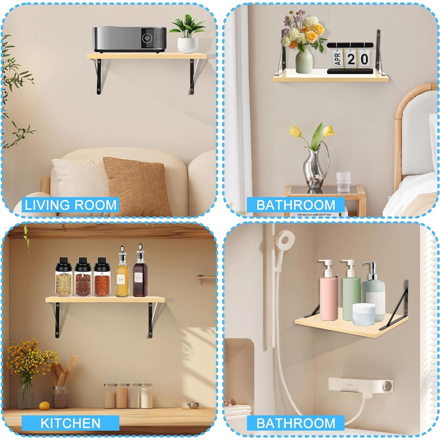 Estante Flotante para Proyector Wensdr - Juego de 2 Unidades