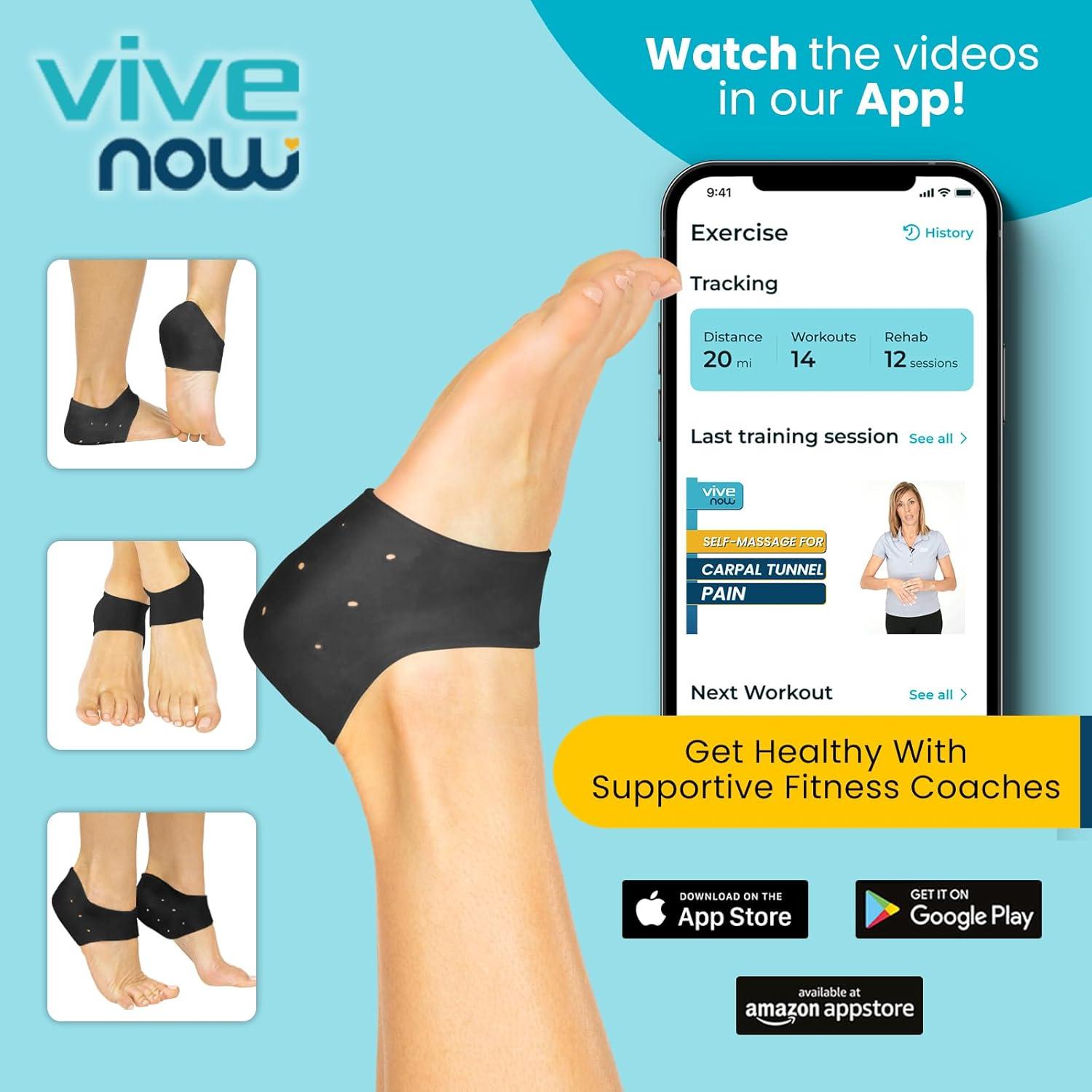 Protectores de Talón de Silicona ViveSole - 2 Pares Gel