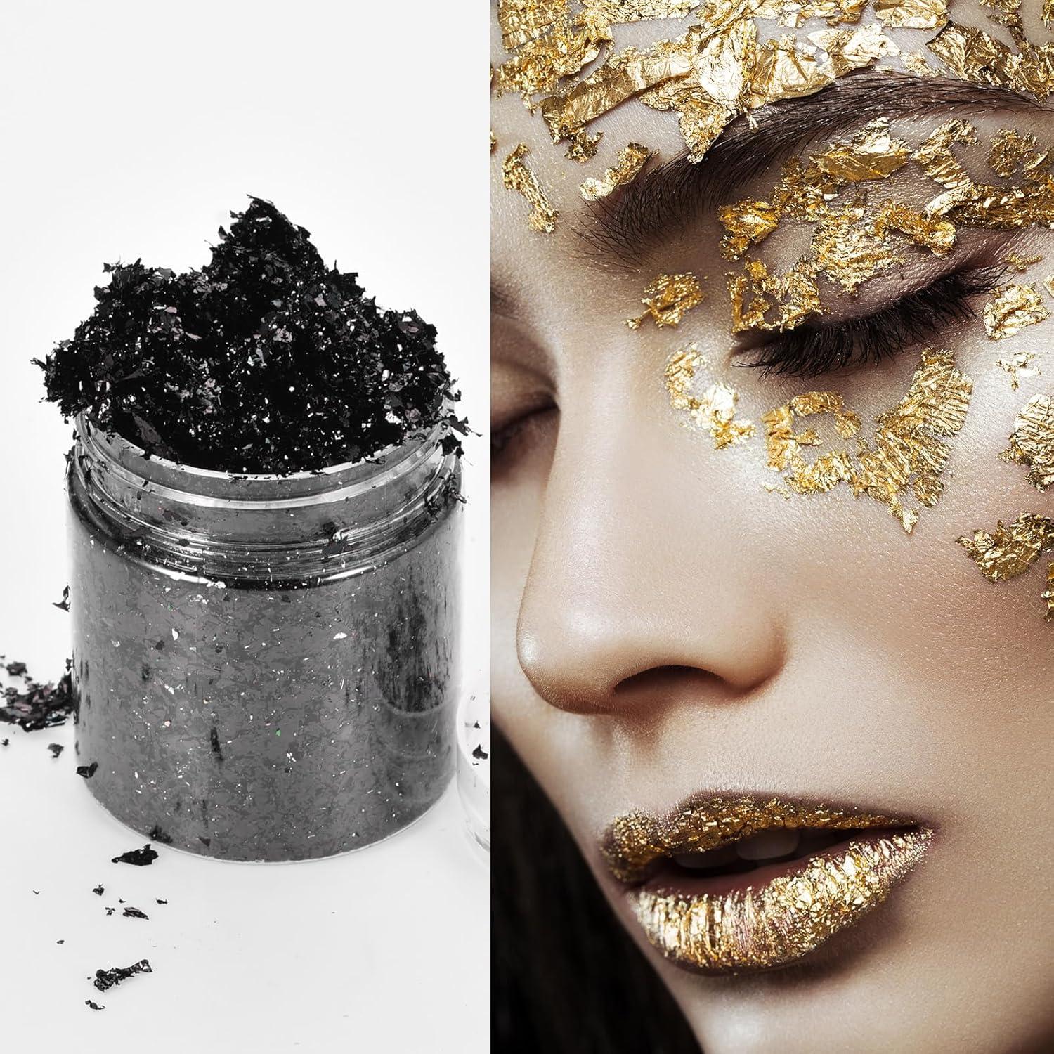 Escamas de Hoja de Oro uxcell 3g para Manualidades y Uñas