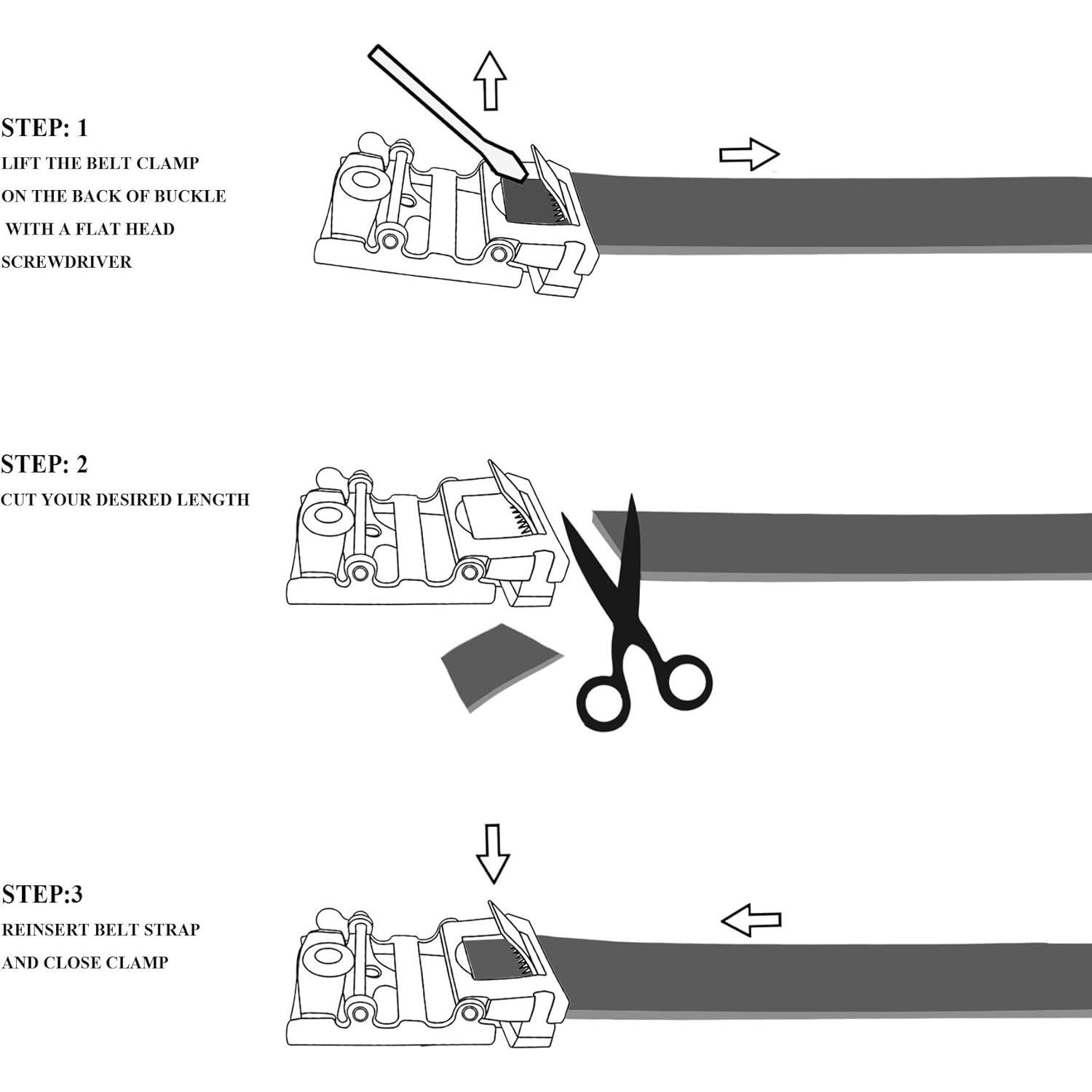 Cinturón de cuero Falari unisex ajustable 33 mm amarillo