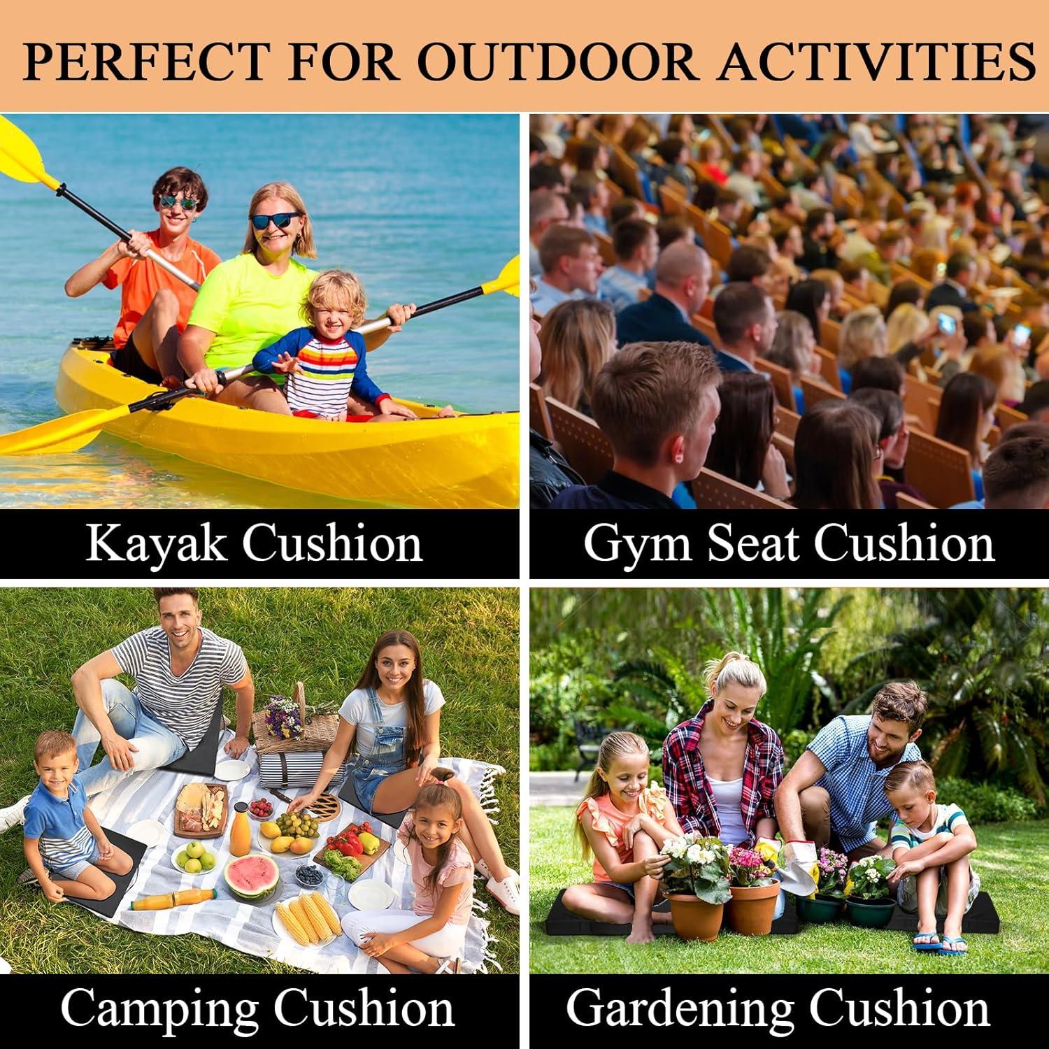 Cojín de Asiento para Estadio CTWWFS Negro 42x34x3.8cm