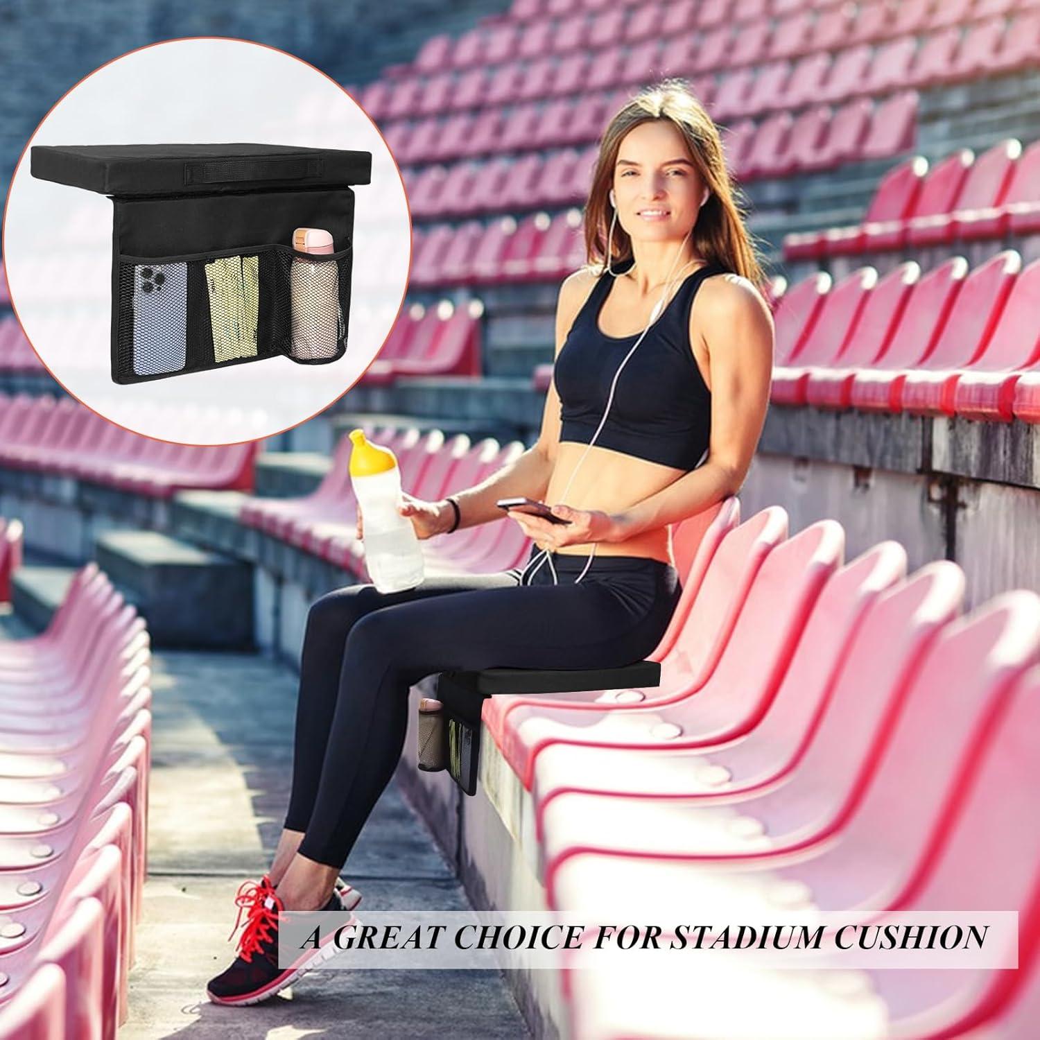 Cojín de Asiento para Estadio CTWWFS Negro 42x34x3.8cm