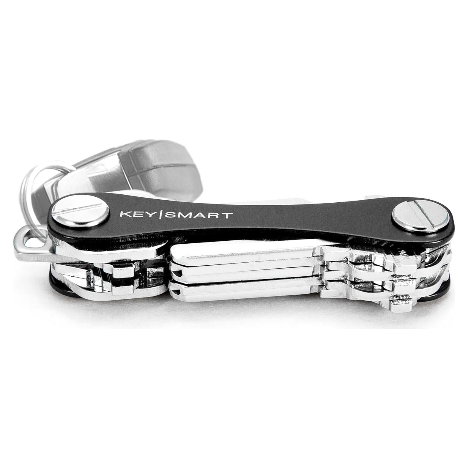 KeySmart Classic - Organizador de Llaves Compacto Negro (hasta 10 llaves)