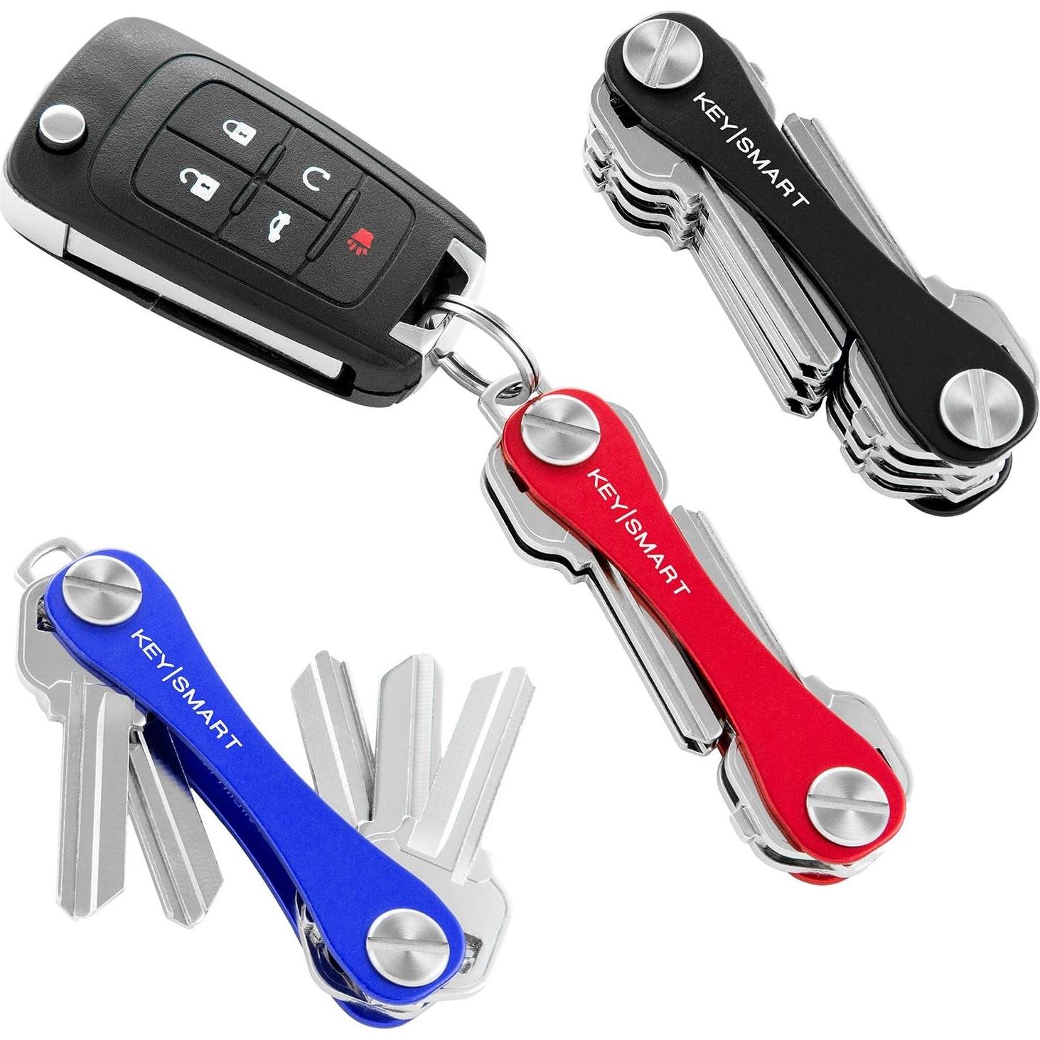 KeySmart Classic - Organizador de Llaves Compacto Negro (hasta 10 llaves)